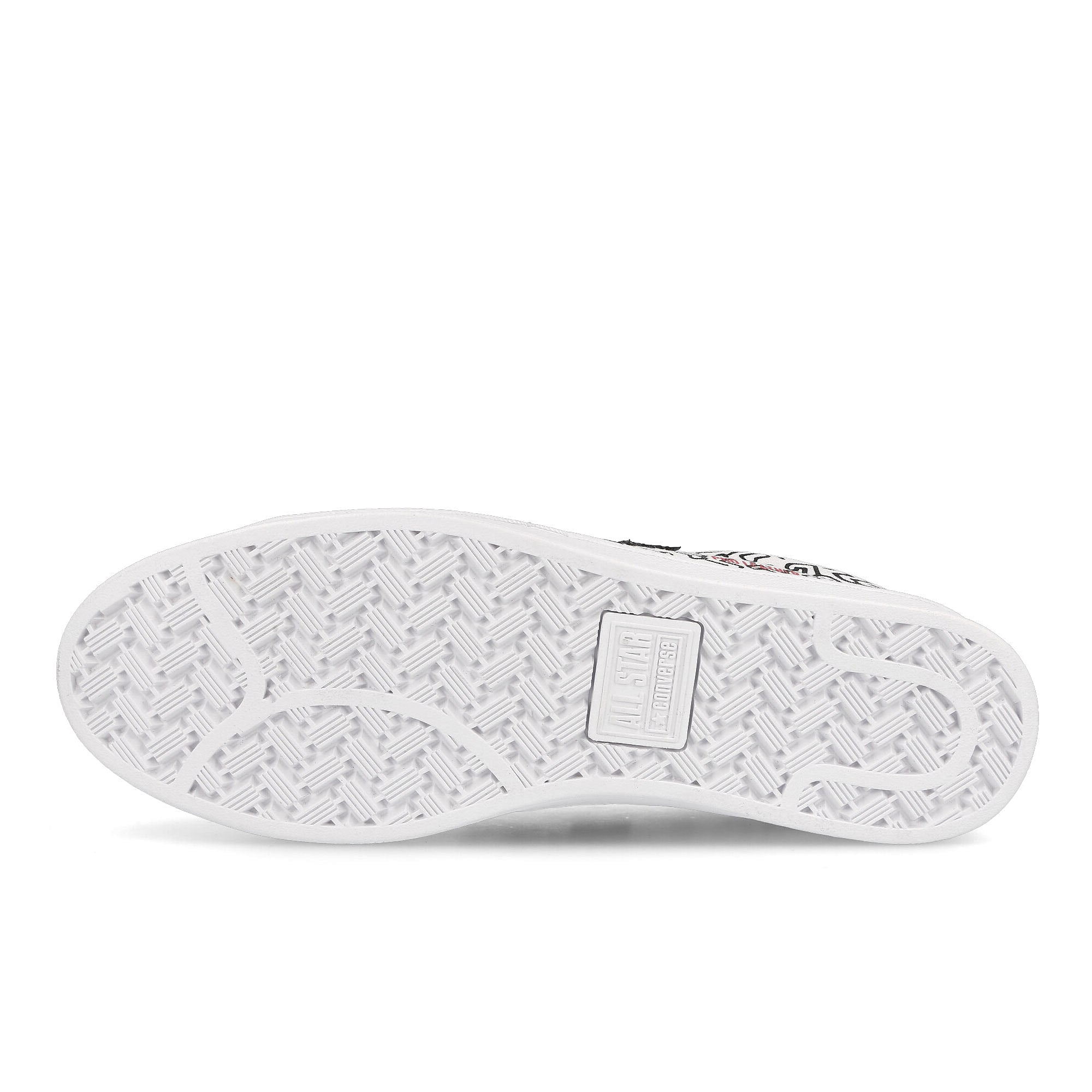 Converse Keith Haring x Converse Pro Leather OX White / Black / Red Detail view 2 | Overkill