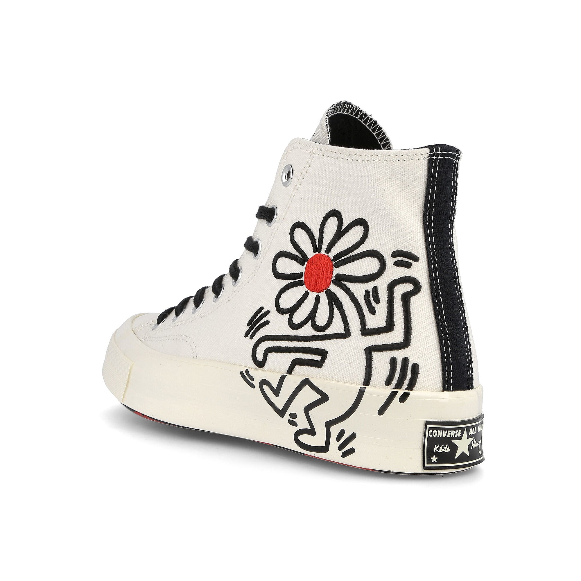 Converse Keith Haring x Converse Chuck 70 Hi Egret-Black-Red Sneakers Material | Overkill