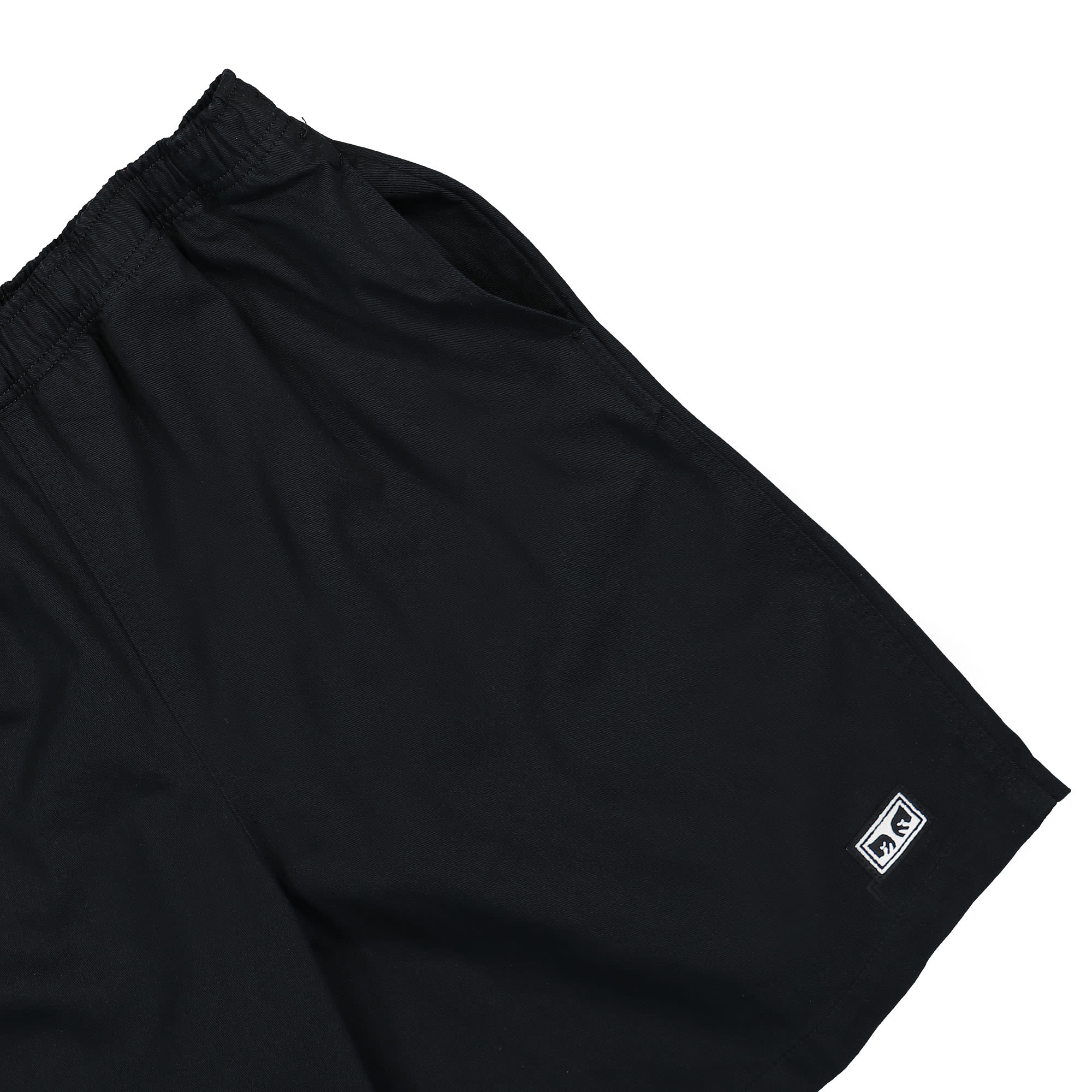 Obey Easy Relaxed Twill Shorts Black Shorts Detail view 1 | Overkill