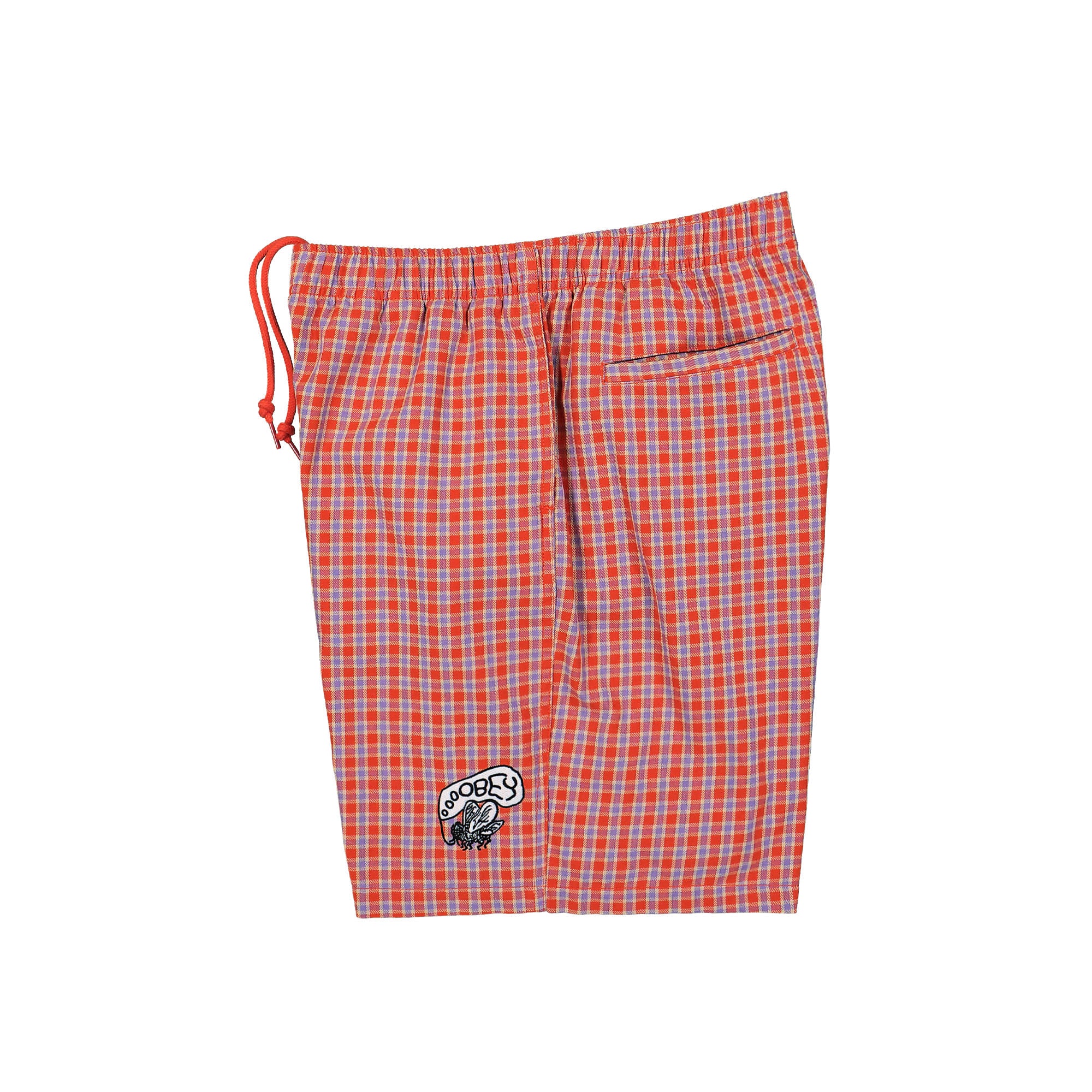 Obey Easy Reason Plaid Short Rooibos Multi Shorts Close-up | Overkill