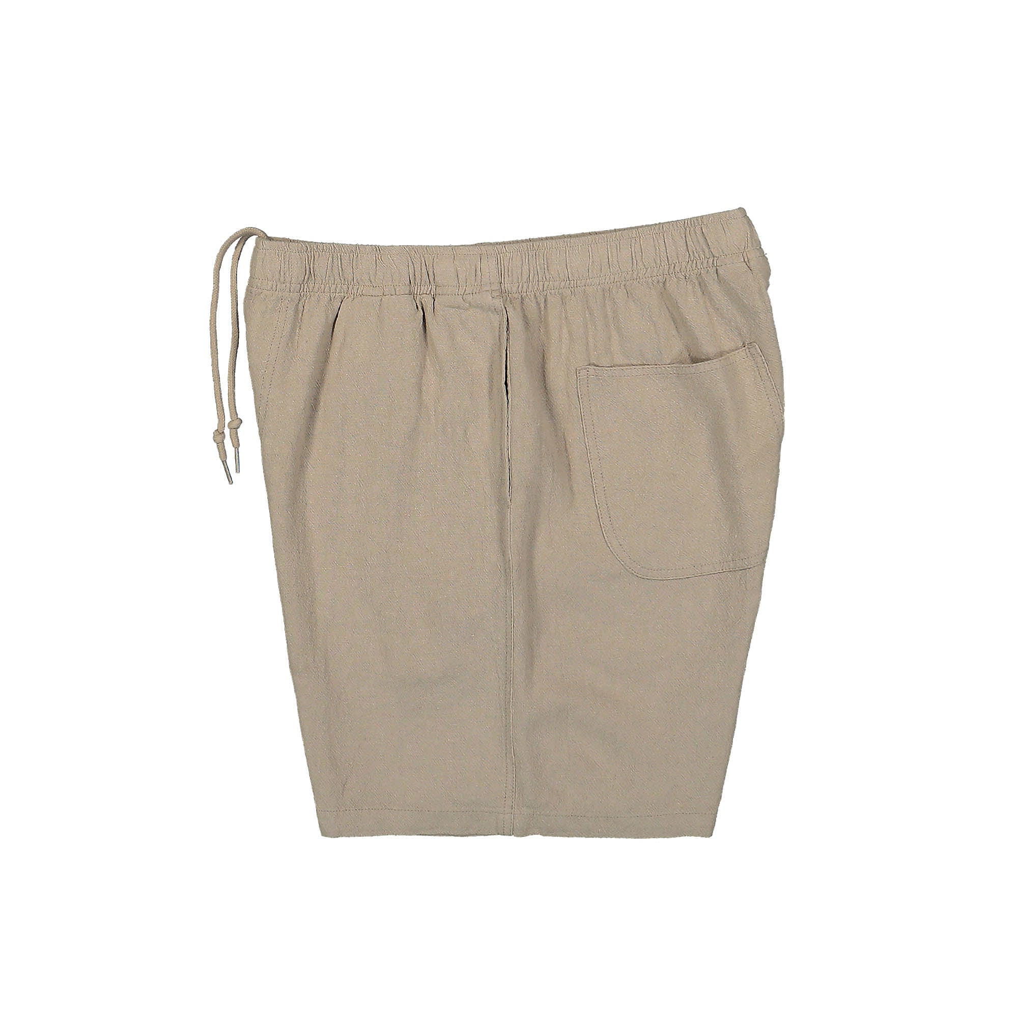 Obey Easy Linen Short Oatmeal Shorts Close-up | Overkill