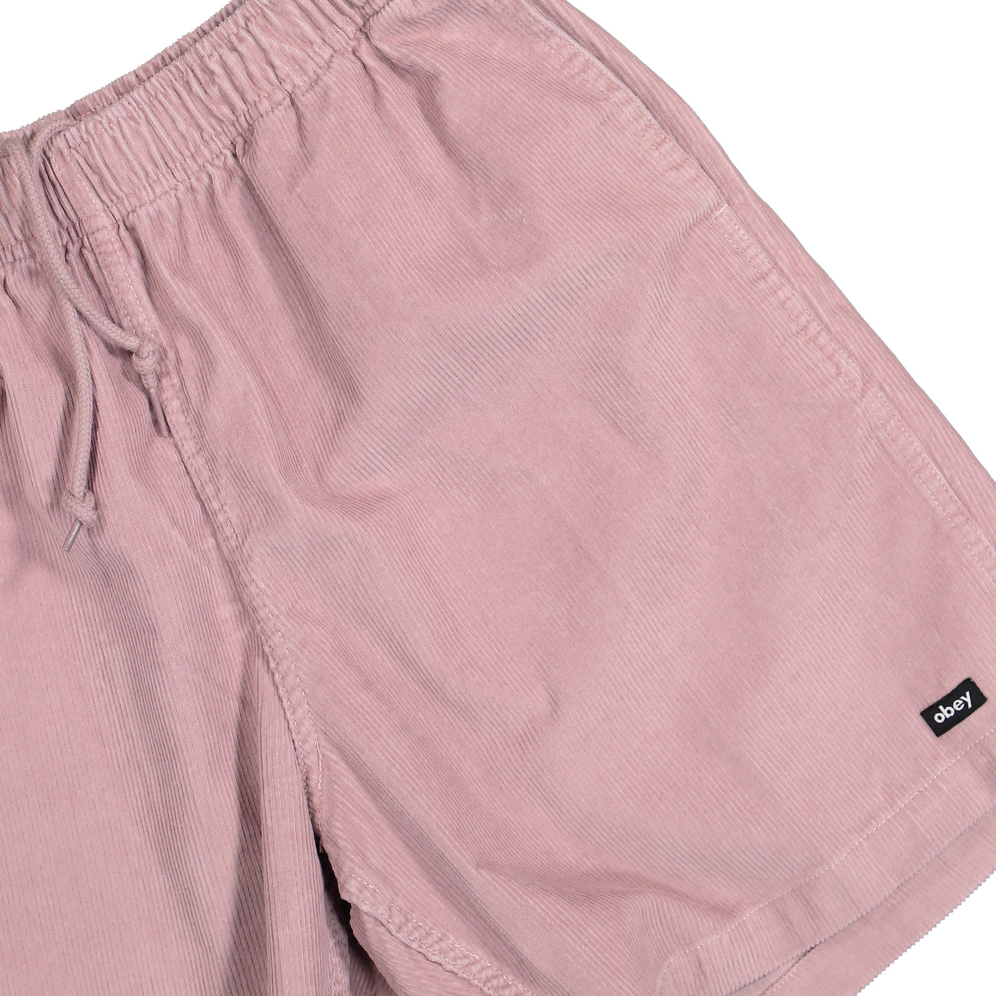 Obey Easy Pulp Corduroy Short Mauve Faded Wash Shorts Detail view 2 | Overkill