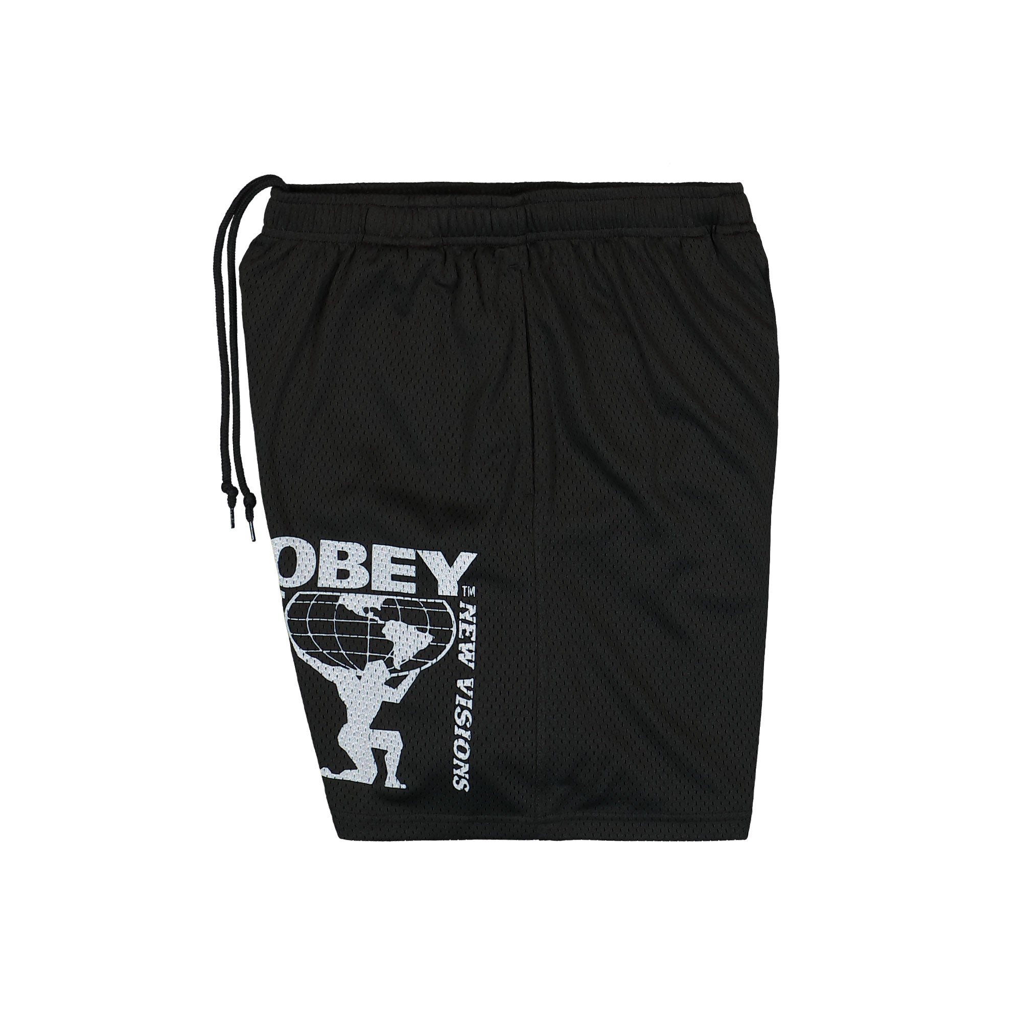 Obey Easy Cosmic Dreams Mesh Short Black Shorts Close-up | Overkill