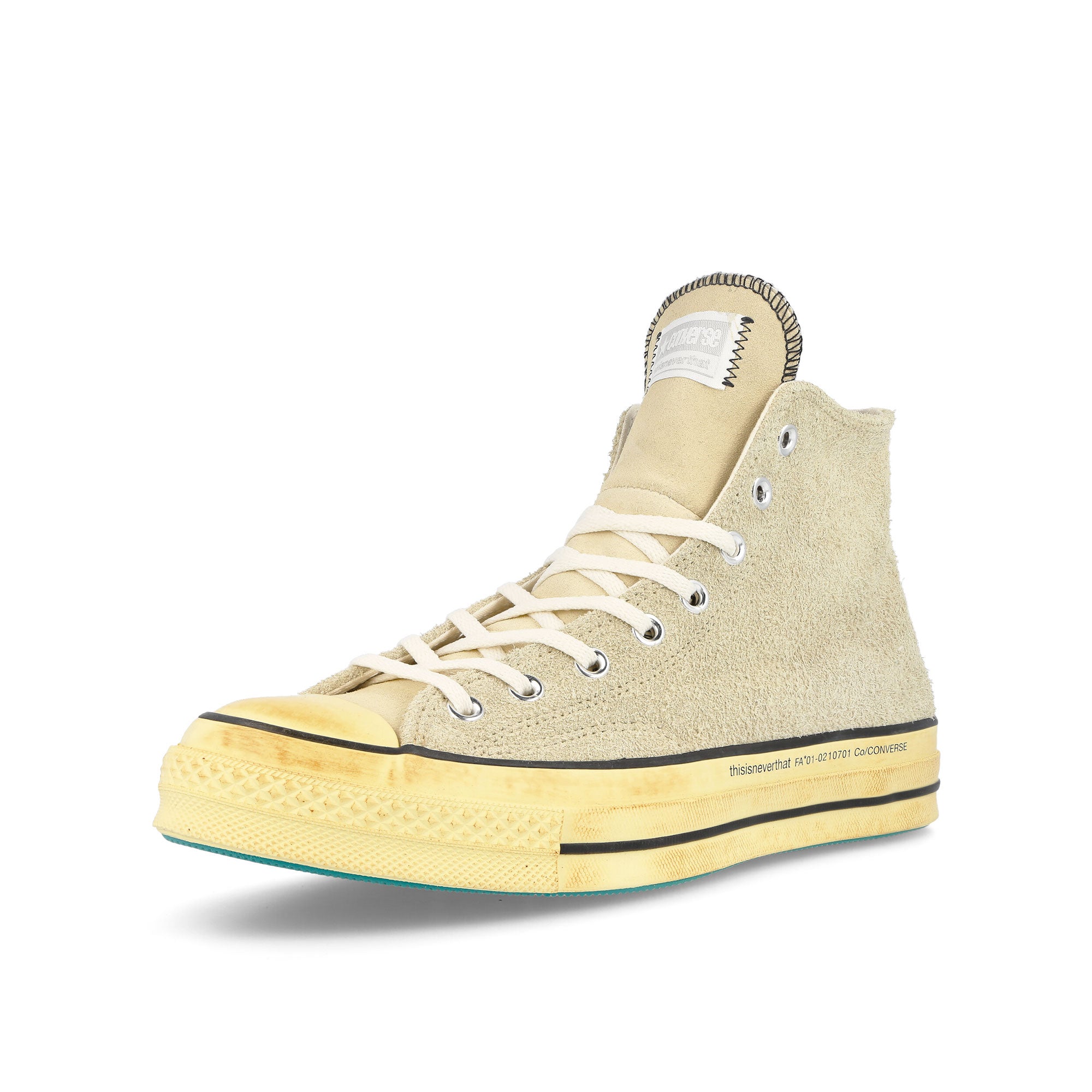 Converse thisisneverthat x Converse Chuck 70 Hi Lemon Icing / Pastel Yellow Detailfoto | Overkill