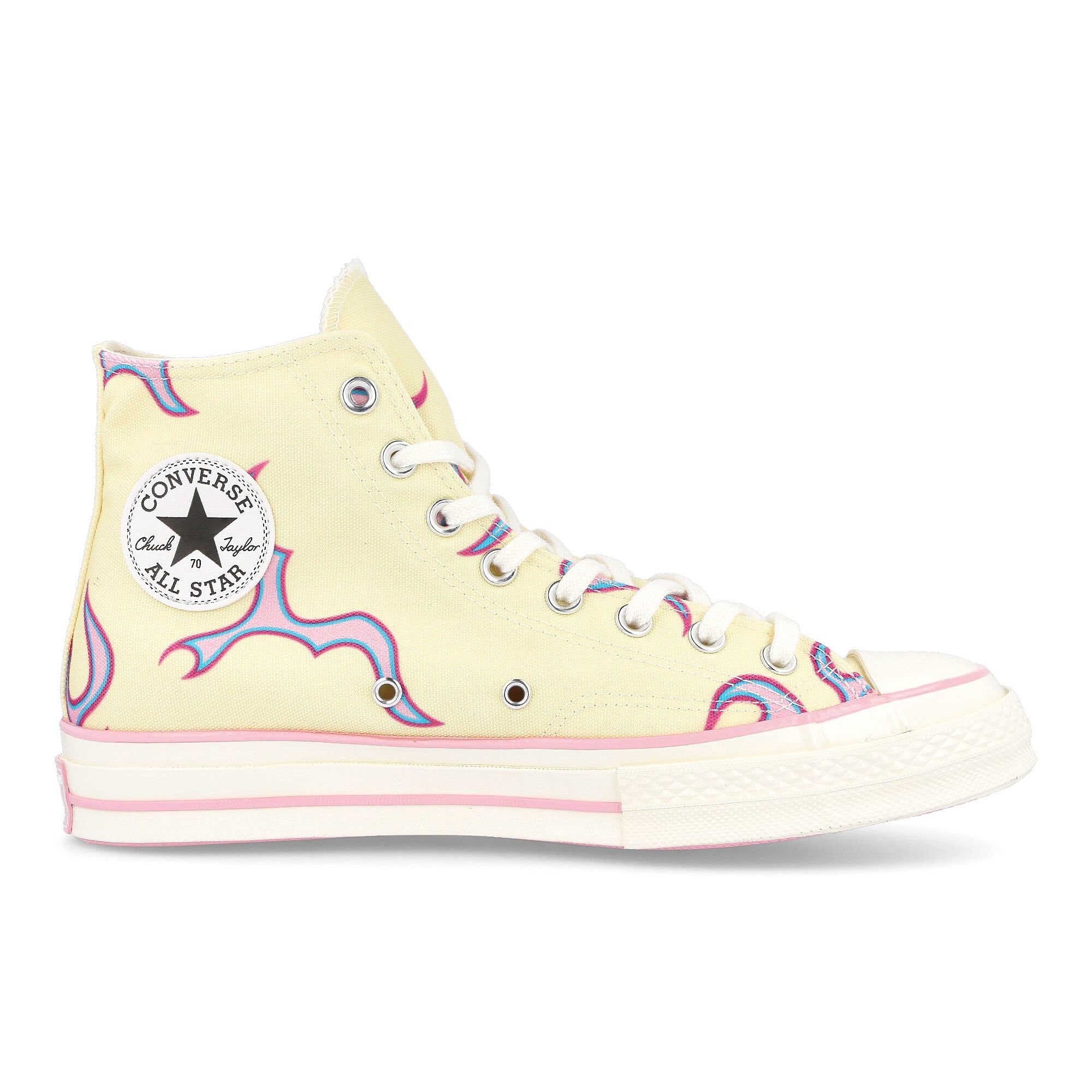 Converse TTC Flames x Converse Chuck 70 Hi Pastel Yellow / Almond Blossom Material | Overkill