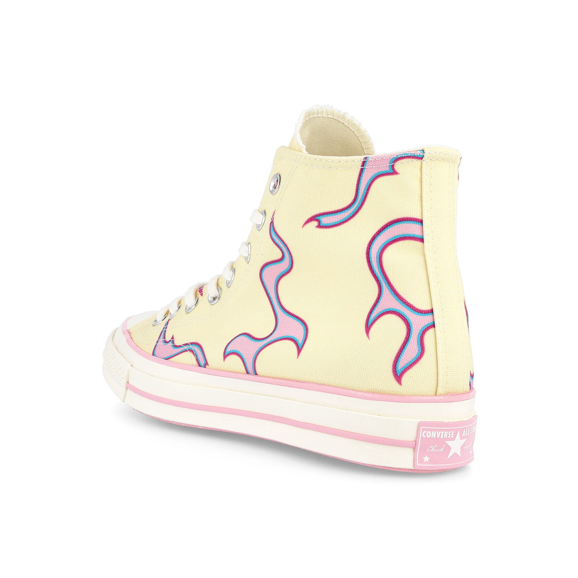 Converse TTC Flames x Converse Chuck 70 Hi Pastel Yellow / Almond Blossom Close-up | Overkill