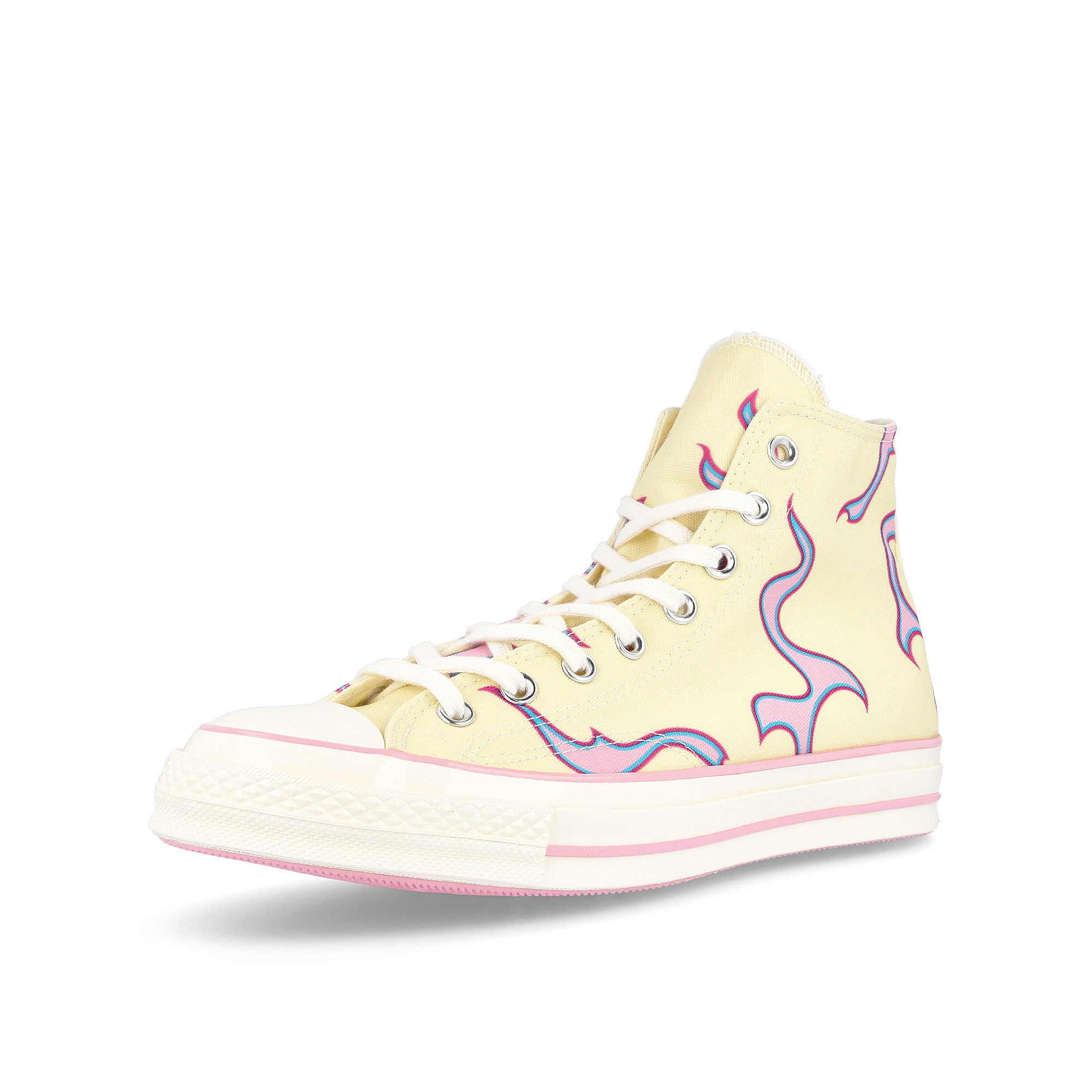 Converse TTC Flames x Converse Chuck 70 Hi Pastel Yellow / Almond Blossom Detailfoto | Overkill
