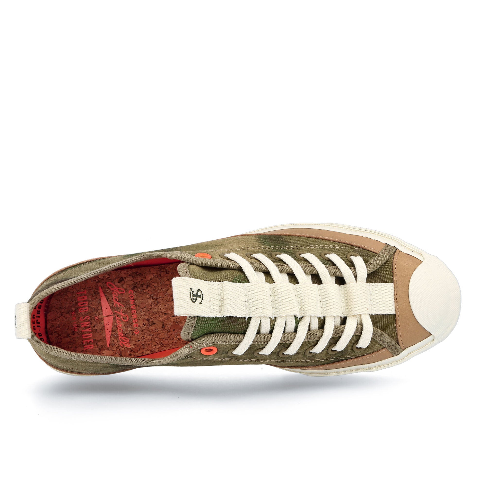 Converse Todd Snyder x Converse Jack Purcell Ox Elmwood / Egret / Champagne Tan Detail view 1 | Overkill