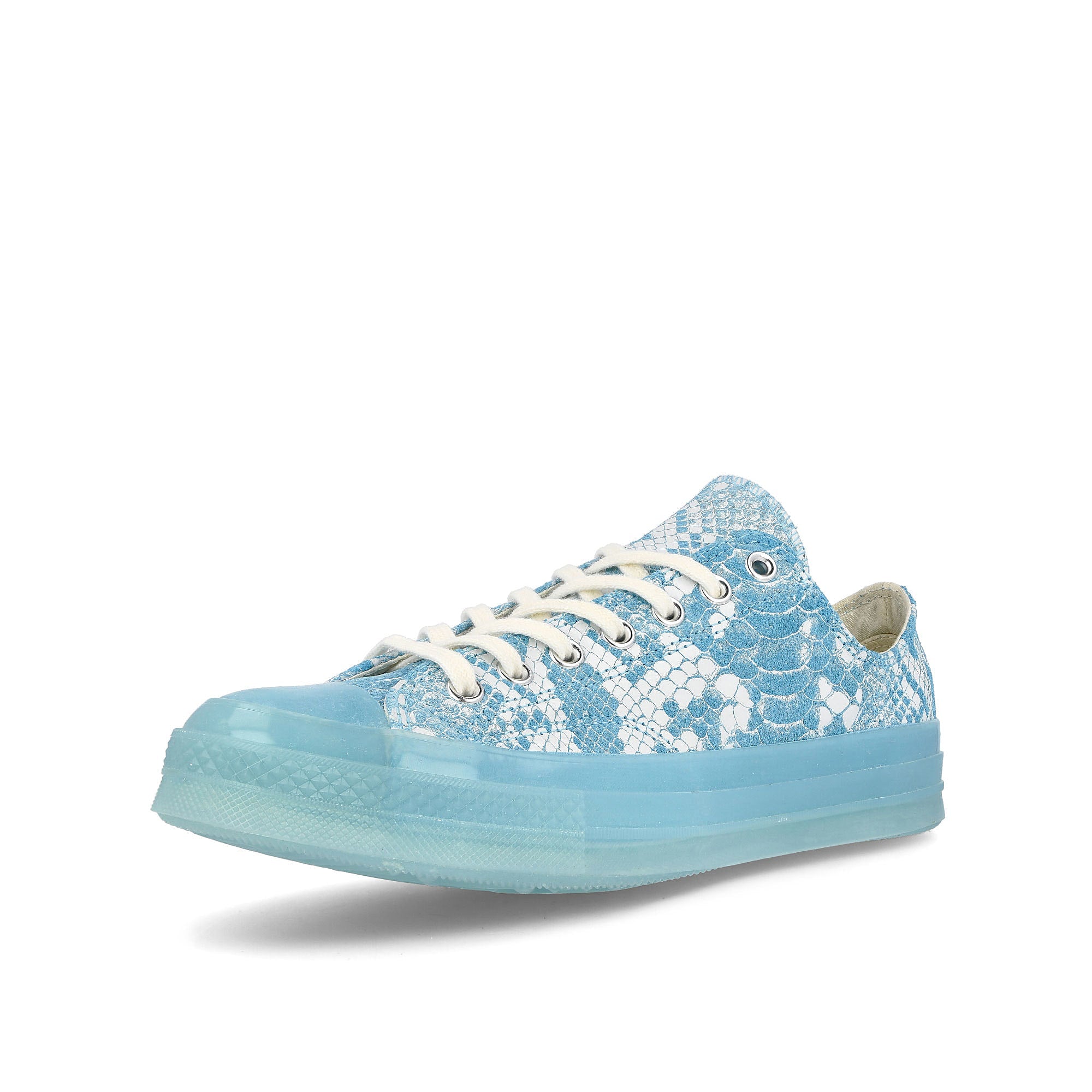 Converse Golf Le Fleur x Converse Chuck 70 OX Vintage White-Blue Topaz-Black Sneakers Close Up | Overkill