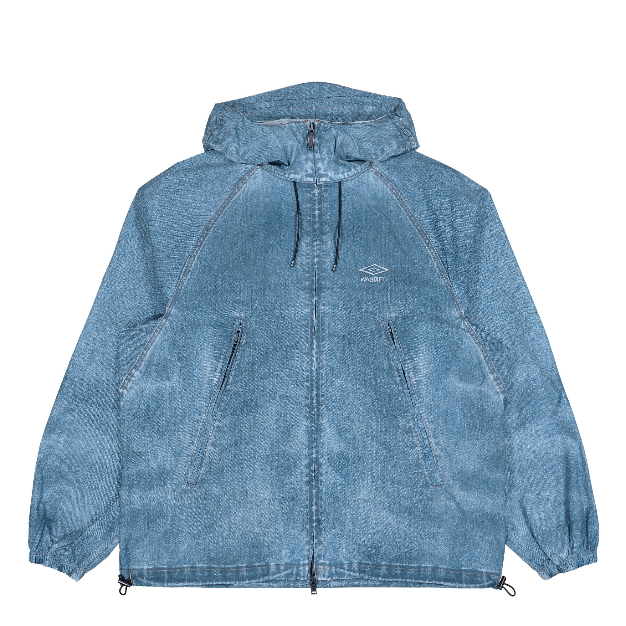 Umbro x Wasted Paris Trompe L'oeil Windbreaker Washed Blue Light Jacket 177050 | Overkill