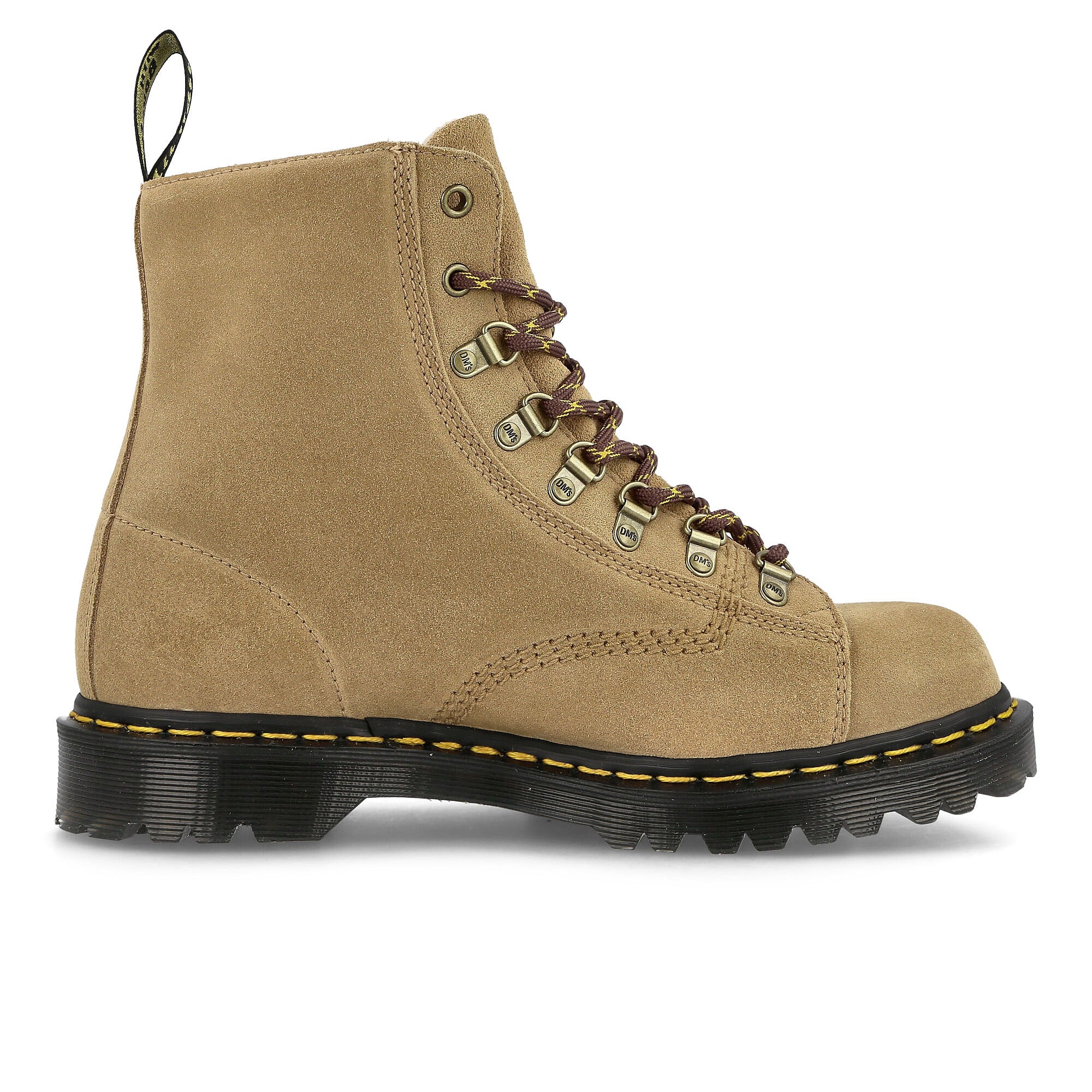 Dr. Martens Barton Sand Repello Calf Suede Gum Oil Boots Silhouette | Overkill