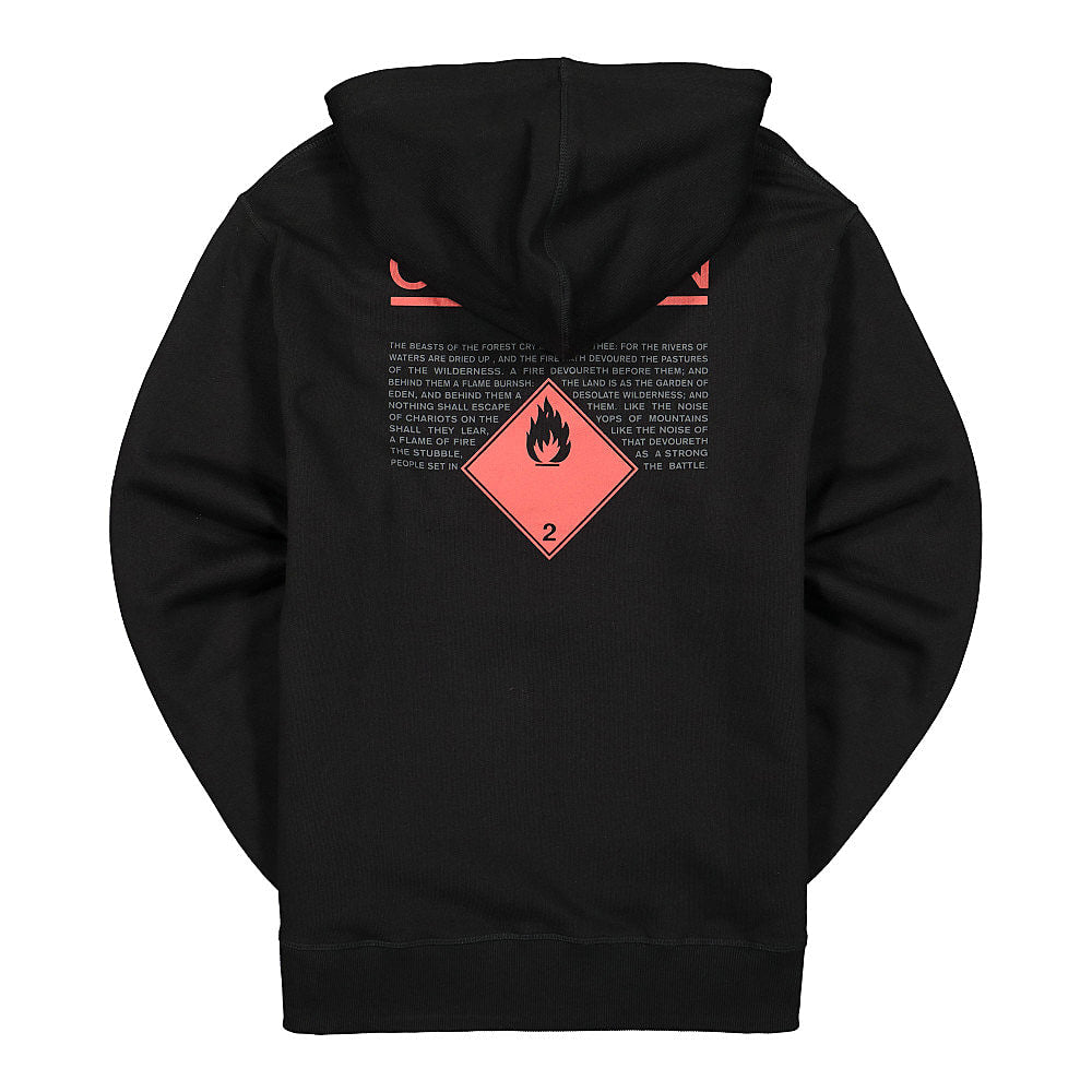 Wasted Paris Caution Hoodie Black Hoodies Material | Overkill