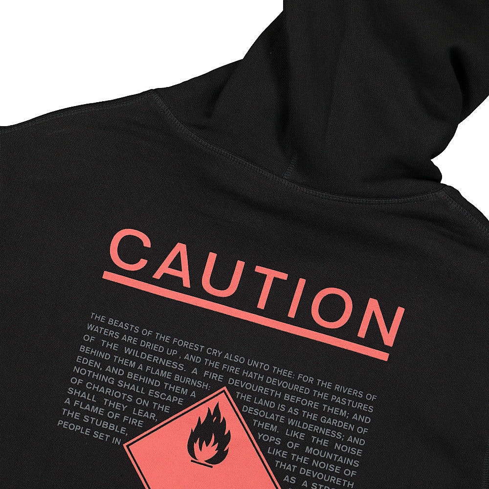 Wasted Paris Caution Hoodie Black Hoodies Detail view 1 | Overkill