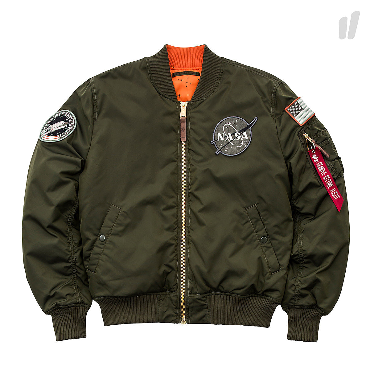 Alpha Industries ma-1 vf nasa rp Dark Green Jackets 178121 257 | Overkill
