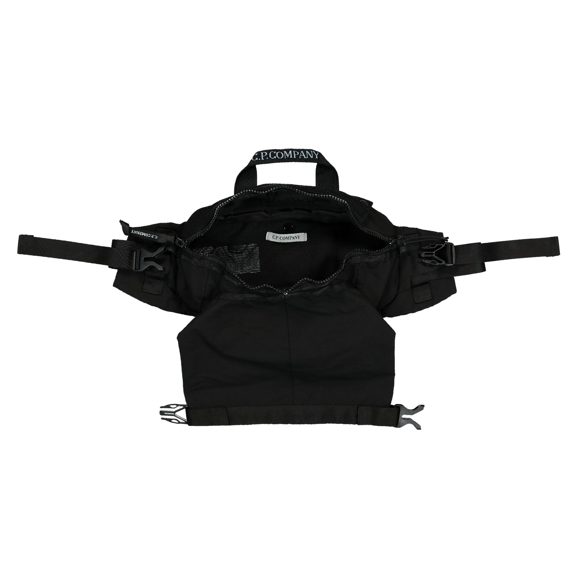 C.P. Company Accessories Bag In Plain Paper Touch Black Hip & Waist Bags Detail view 2 | Overkill