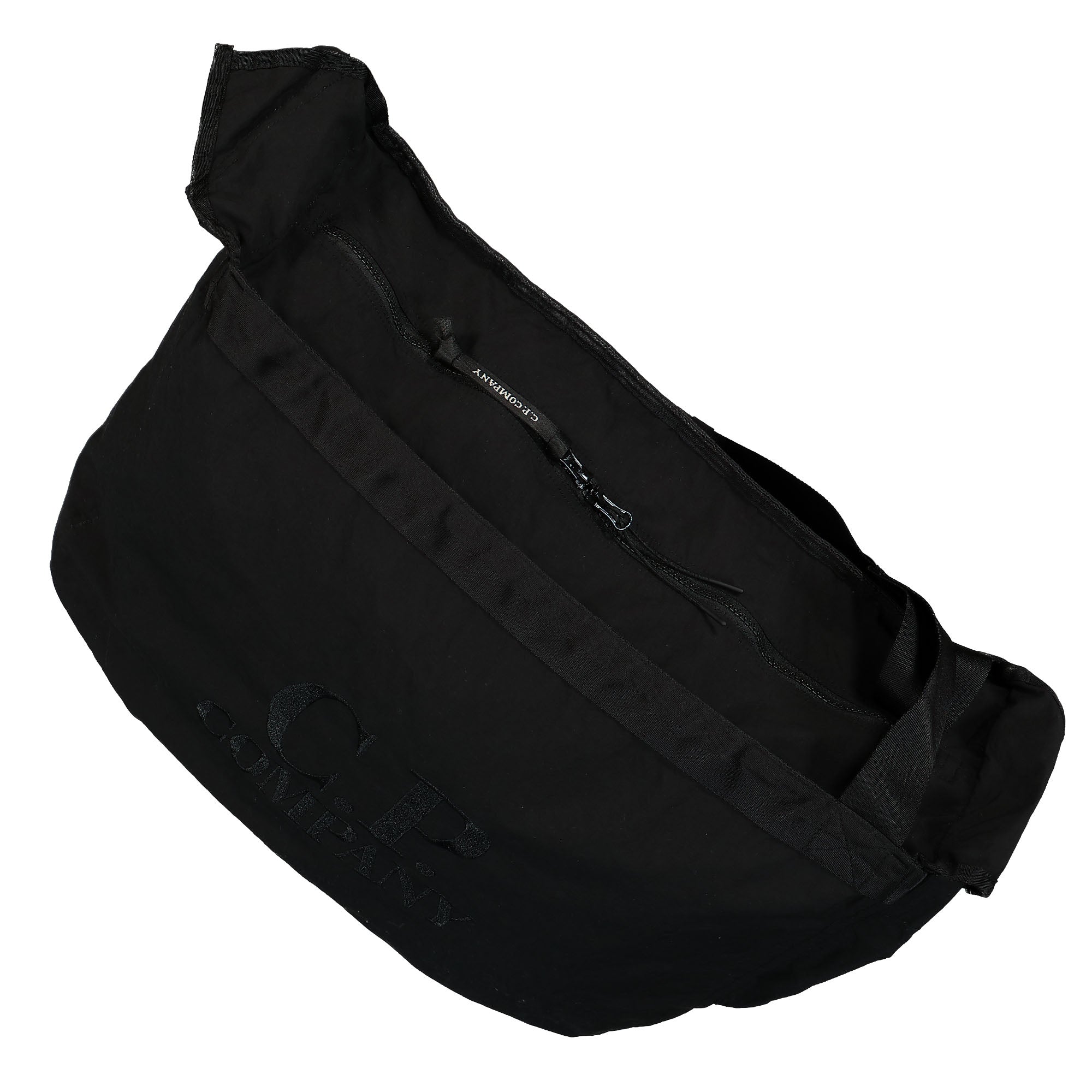 C.P. Company Accessories Bag In Plain Paper Touch Black Shoulder & Cross Body Bags Close-up | Overkill