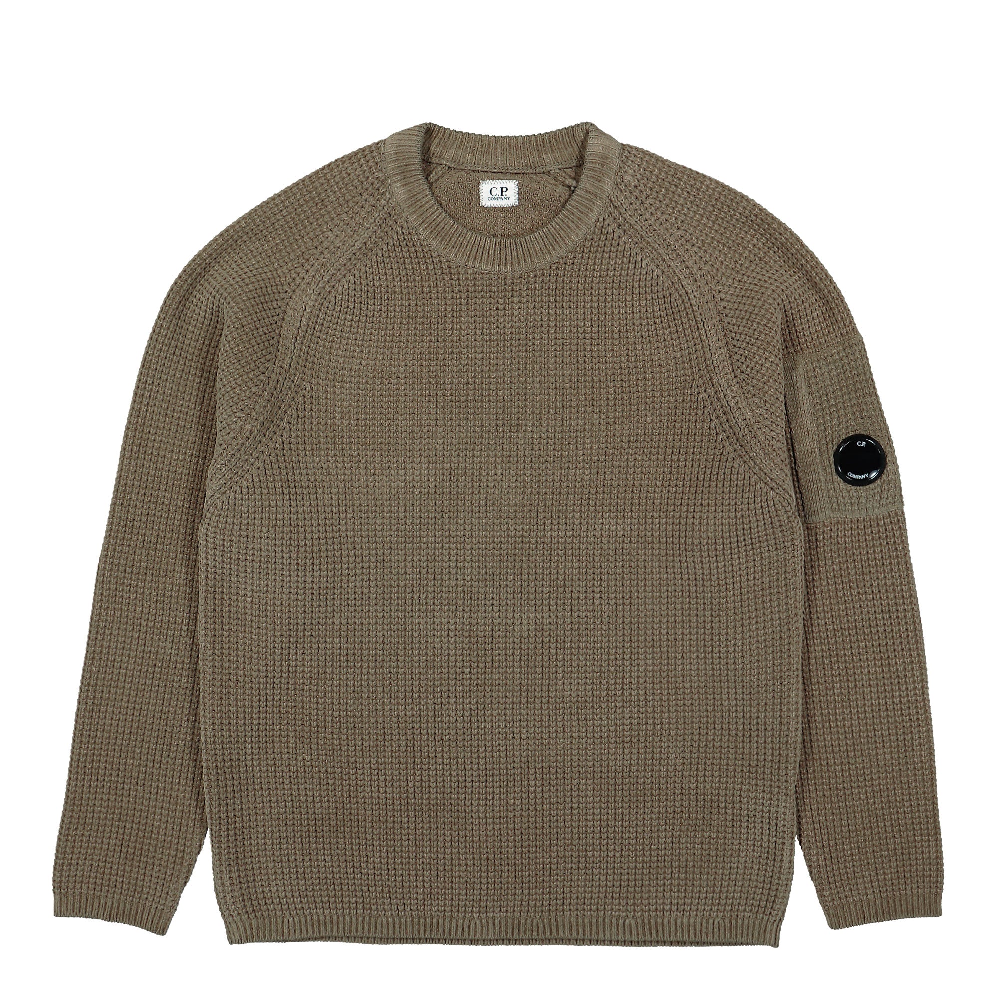 C.P. Company Knitwear Crew Neck Walnut Sweatshirts 17CMKN040A-005558G 359 | Overkill