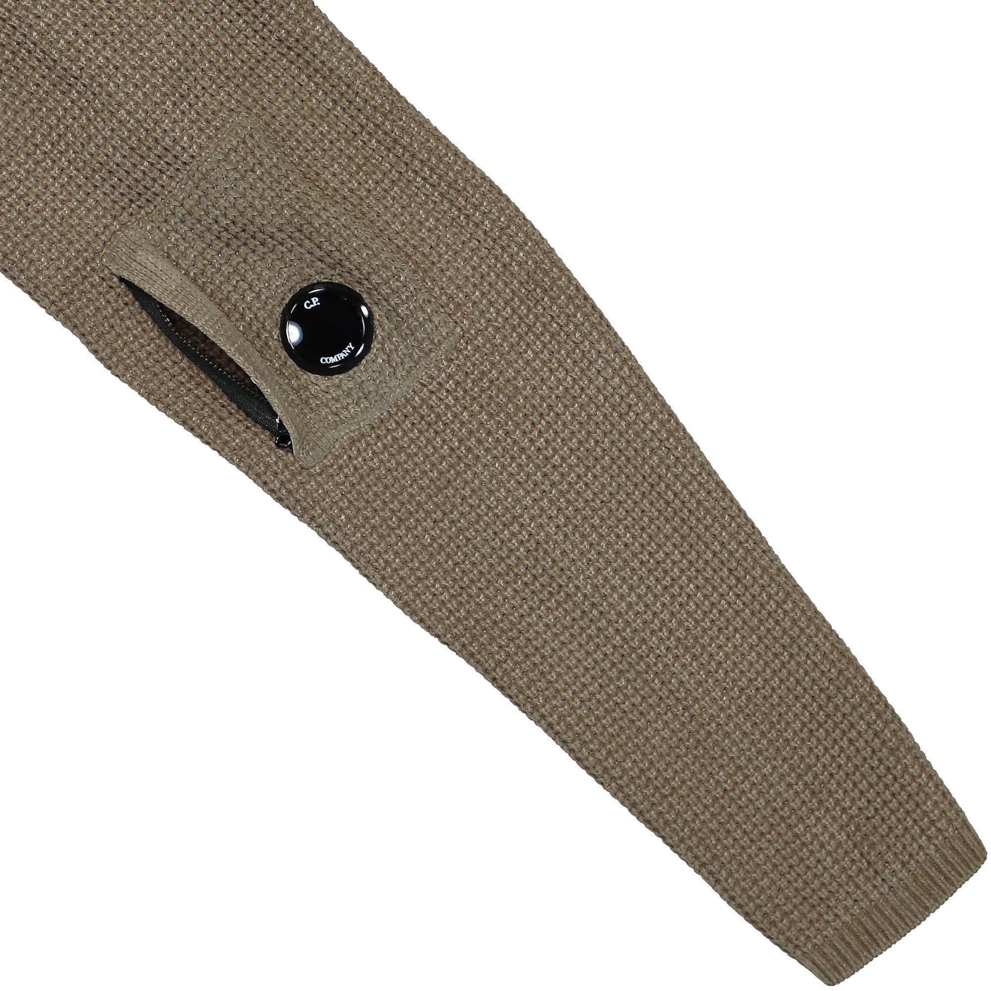 C.P. Company Knitwear Crew Neck Walnut Sweatshirts Detailfoto | Overkill