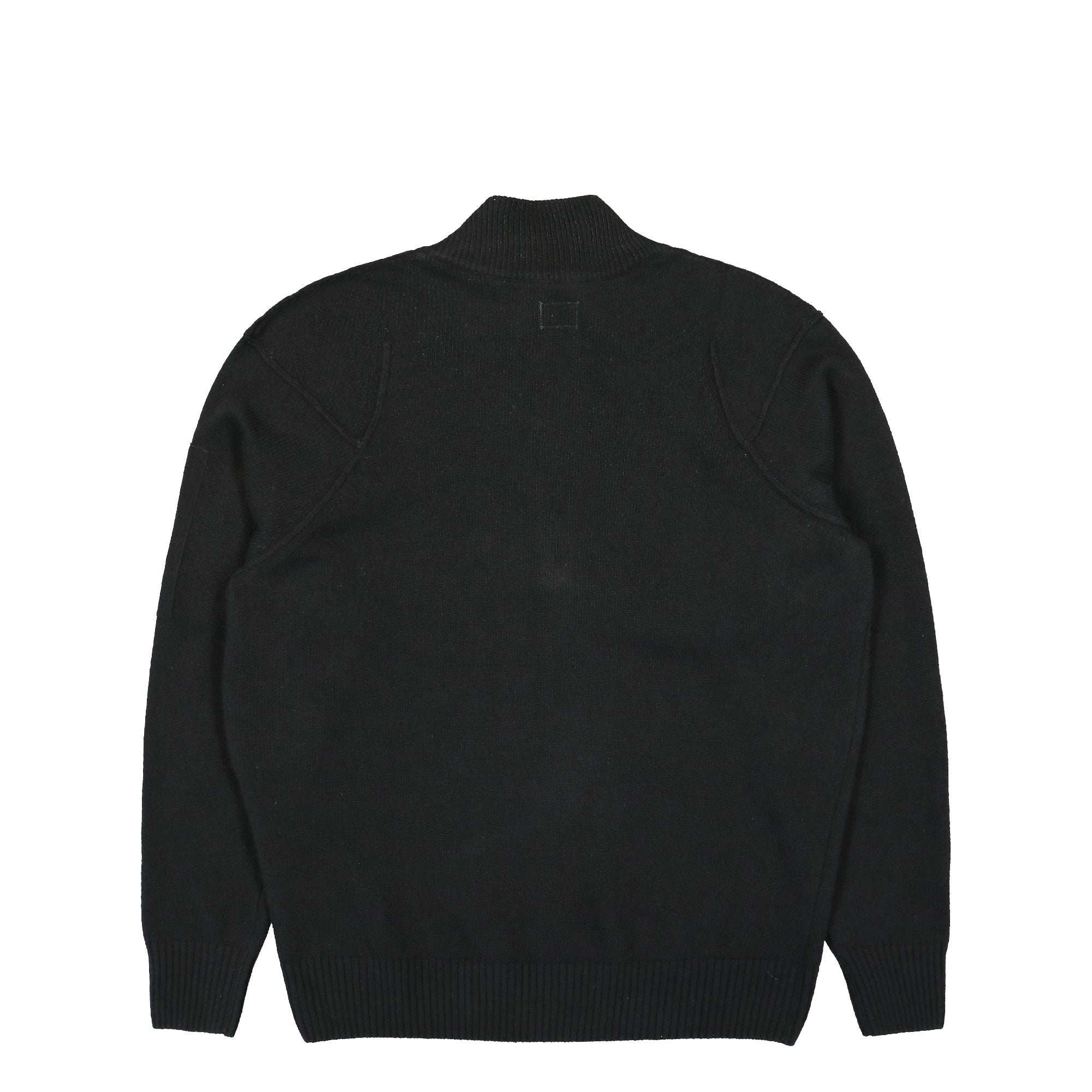 C.P. Company Lambswool GRS Half Zipped Knit Sweater Black Sweatshirts Material | Overkill