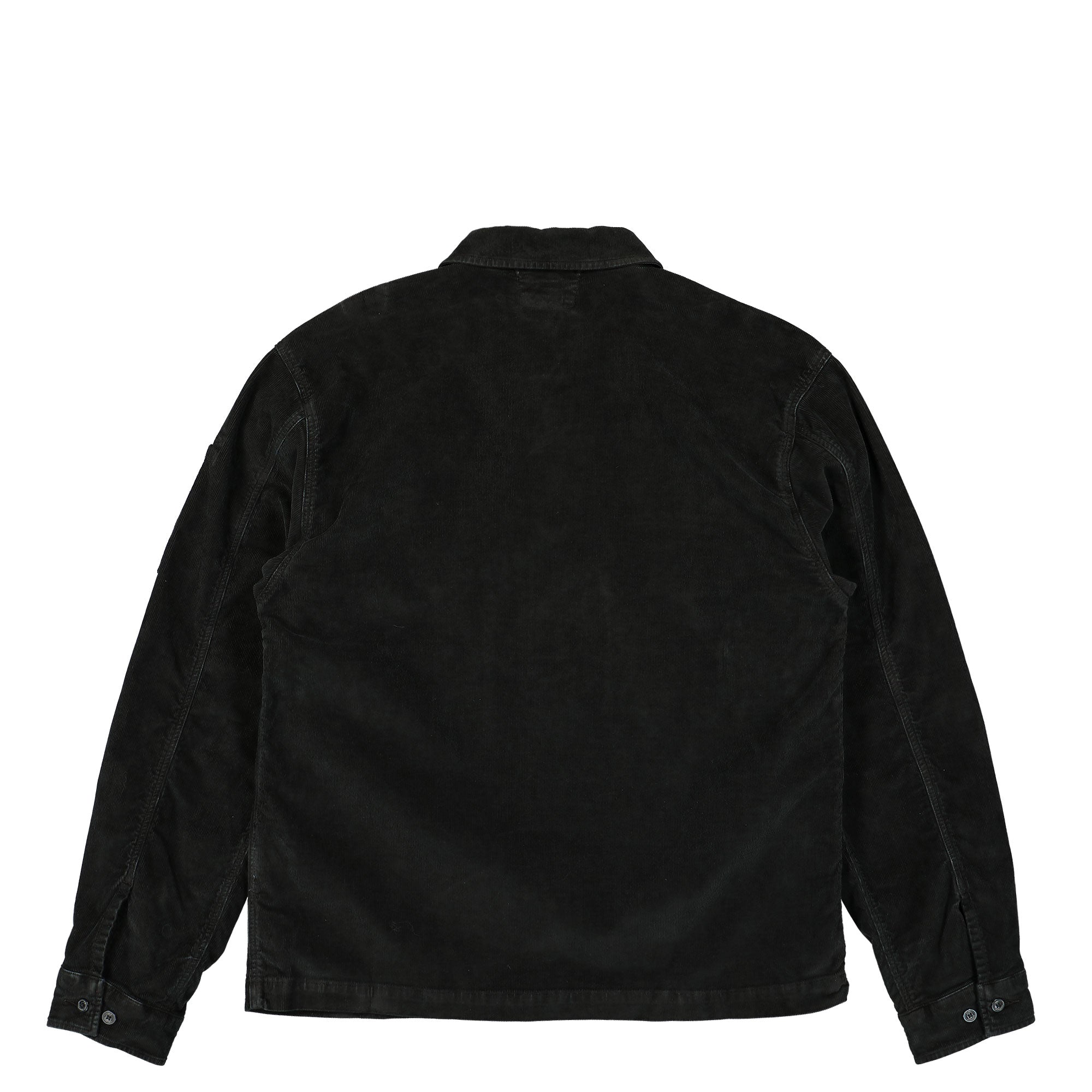 C.P. Company Corduroy Buttoned Utility Overshirt Black Shirts Material | Overkill