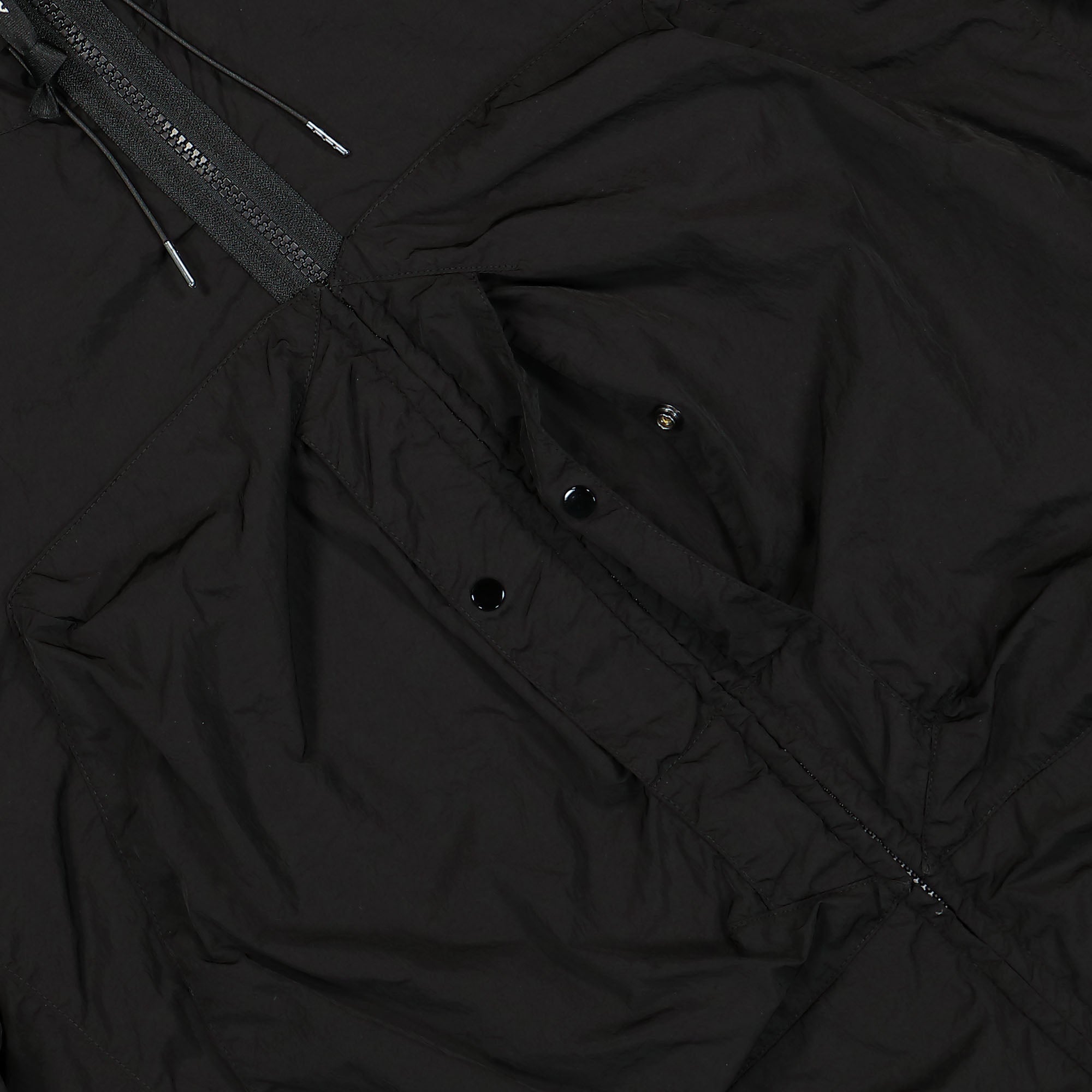 C.P. Company Chrome-R Hooded Overshirt Black Jackets Detailfoto | Overkill
