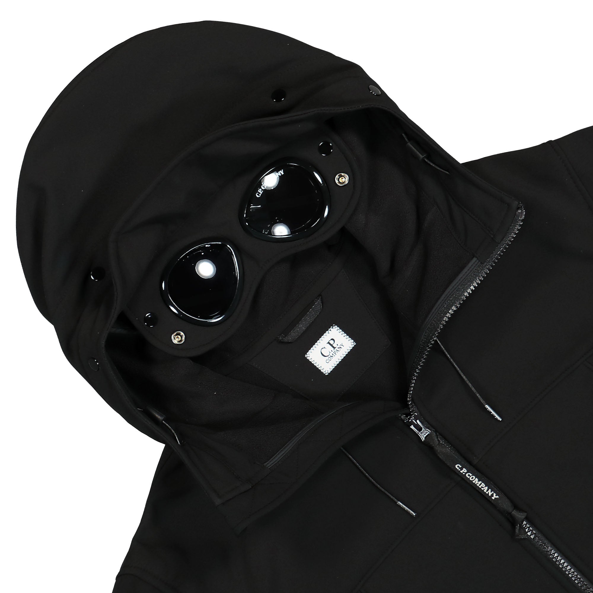 C.P. Company C.P. Shell-R Goggle Jacket Black Jackets Close-up | Overkill