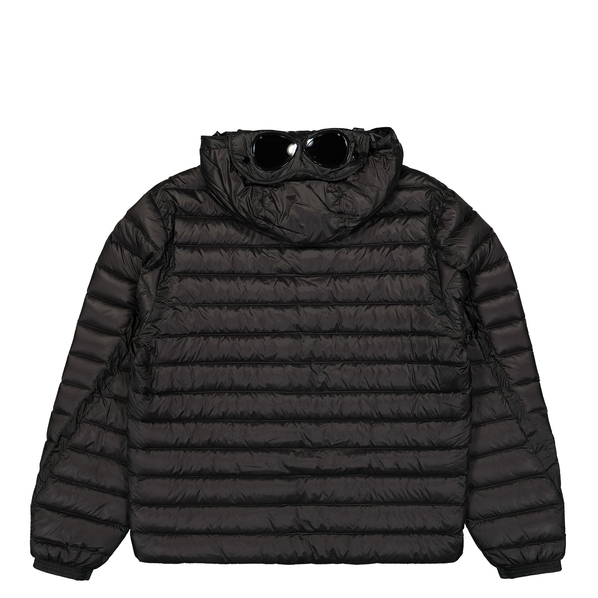 C.P. Company D.D. Shell Goggle Down Jacket Black Puffer Jackets Material | Overkill