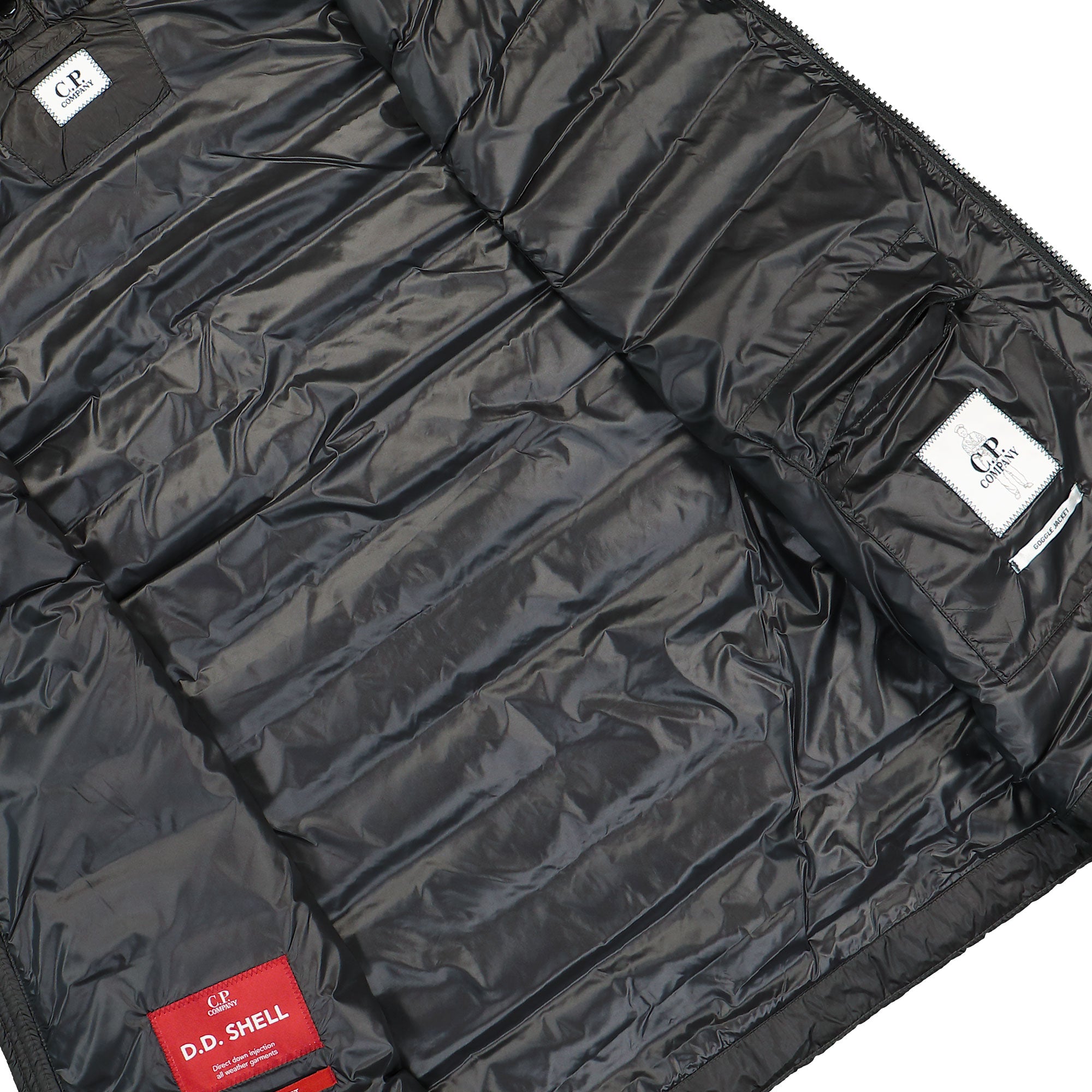 C.P. Company D.D. Shell Goggle Down Vest Black Vests Detail view 2 | Overkill