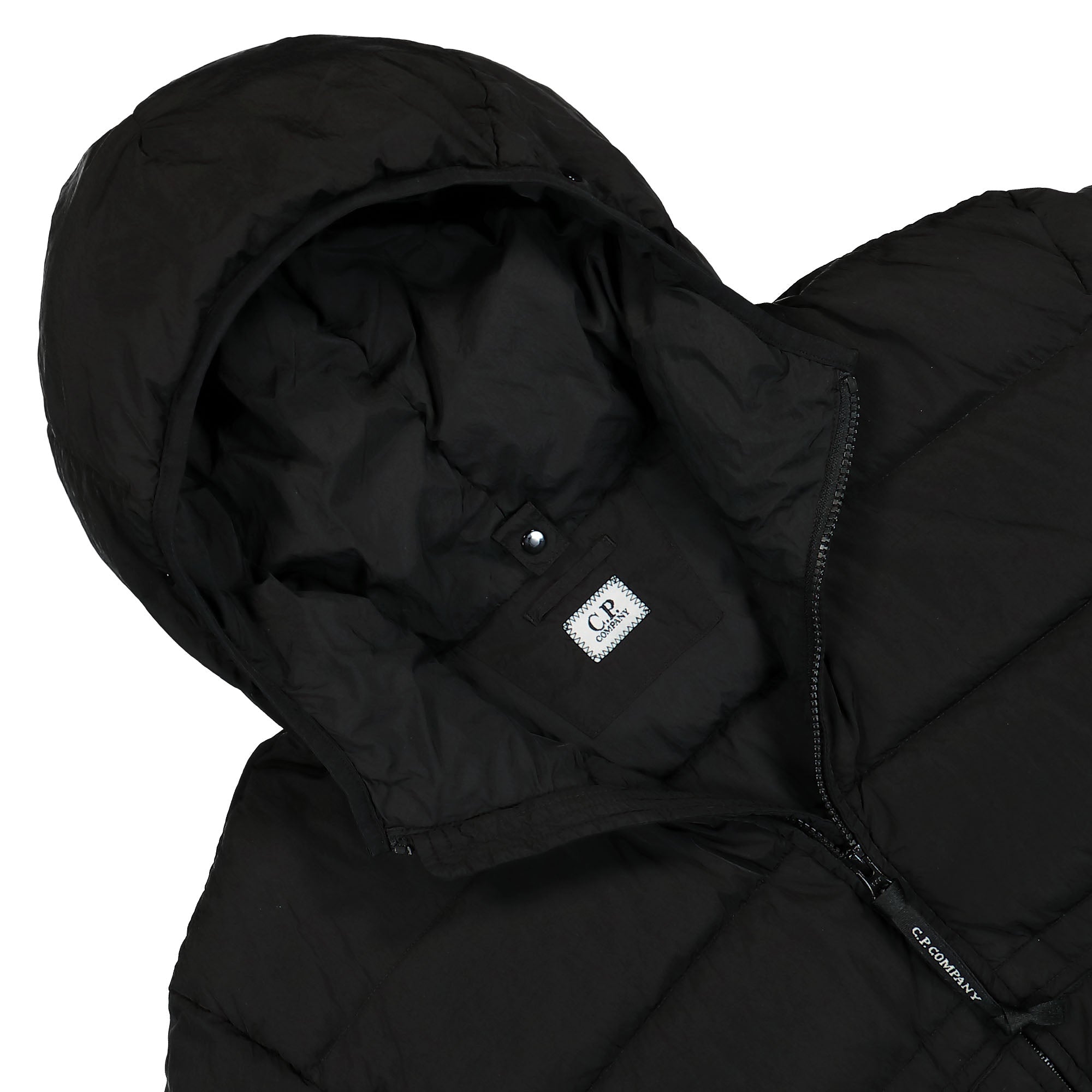 C.P. Company Chrome-R Goggle Down Jacket Black Puffer Jackets Detailfoto | Overkill