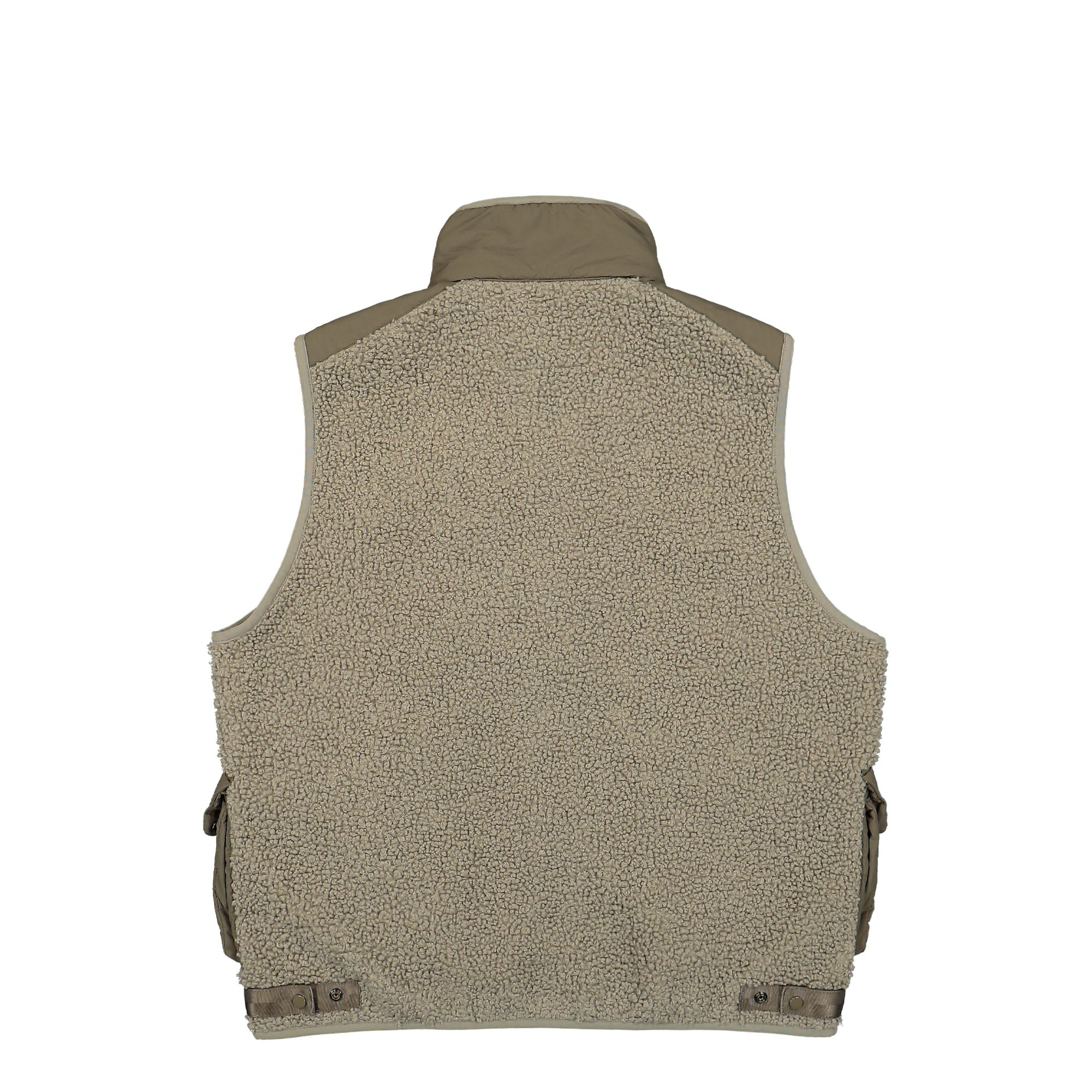 C.P. Company Outerwear Vest In Polar Shell Vintage Khaki Vests Material | Overkill