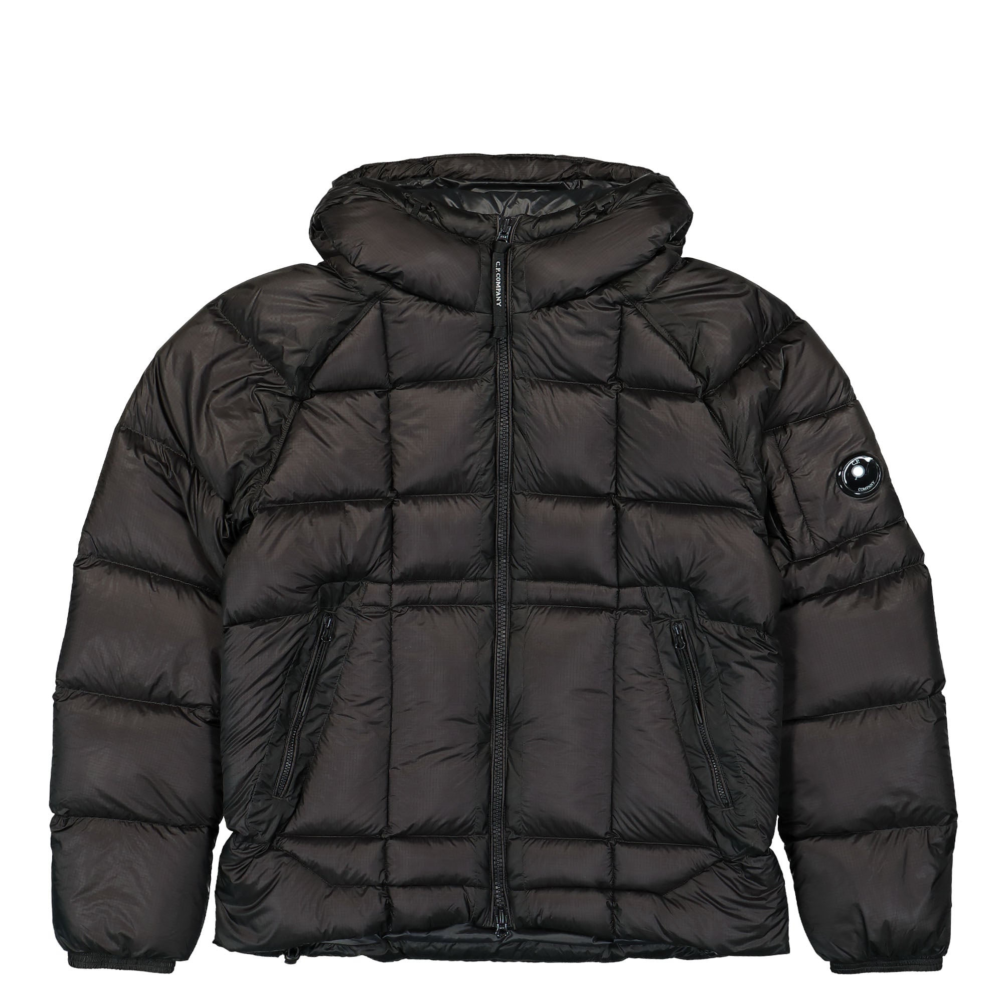 C.P. Company Outerwear Medium Jacket In DD Shell Black Puffer Jackets 17CMOW210A-006099A 999 | Overkill