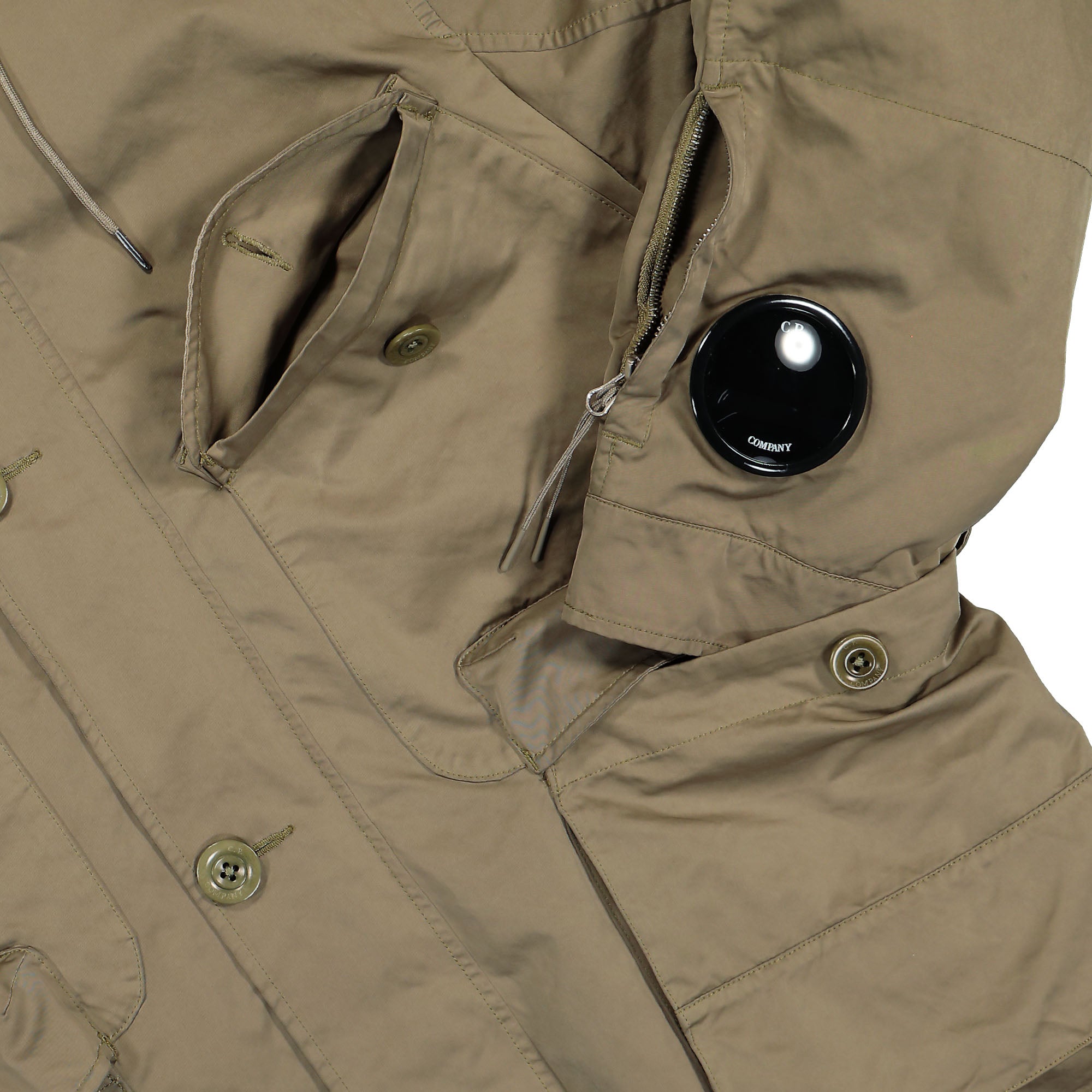 C.P. Company Outerwear Medium Jacket In Micro Kei Walnut Jackets Detail view 2 | Overkill