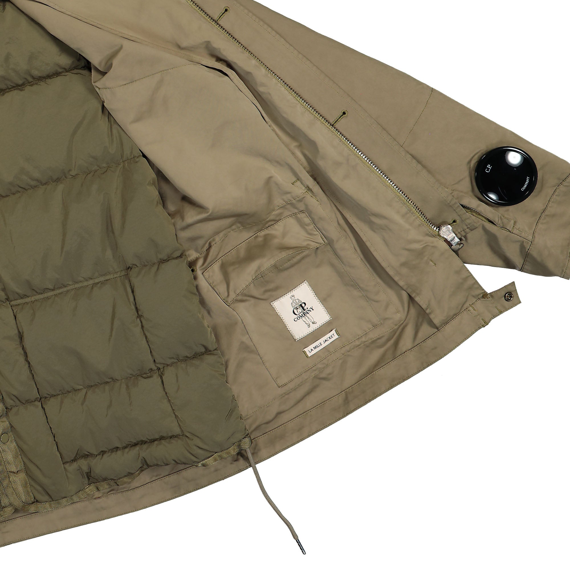 C.P. Company Outerwear Medium Jacket In Micro Kei Walnut Jackets Detail view 3 | Overkill