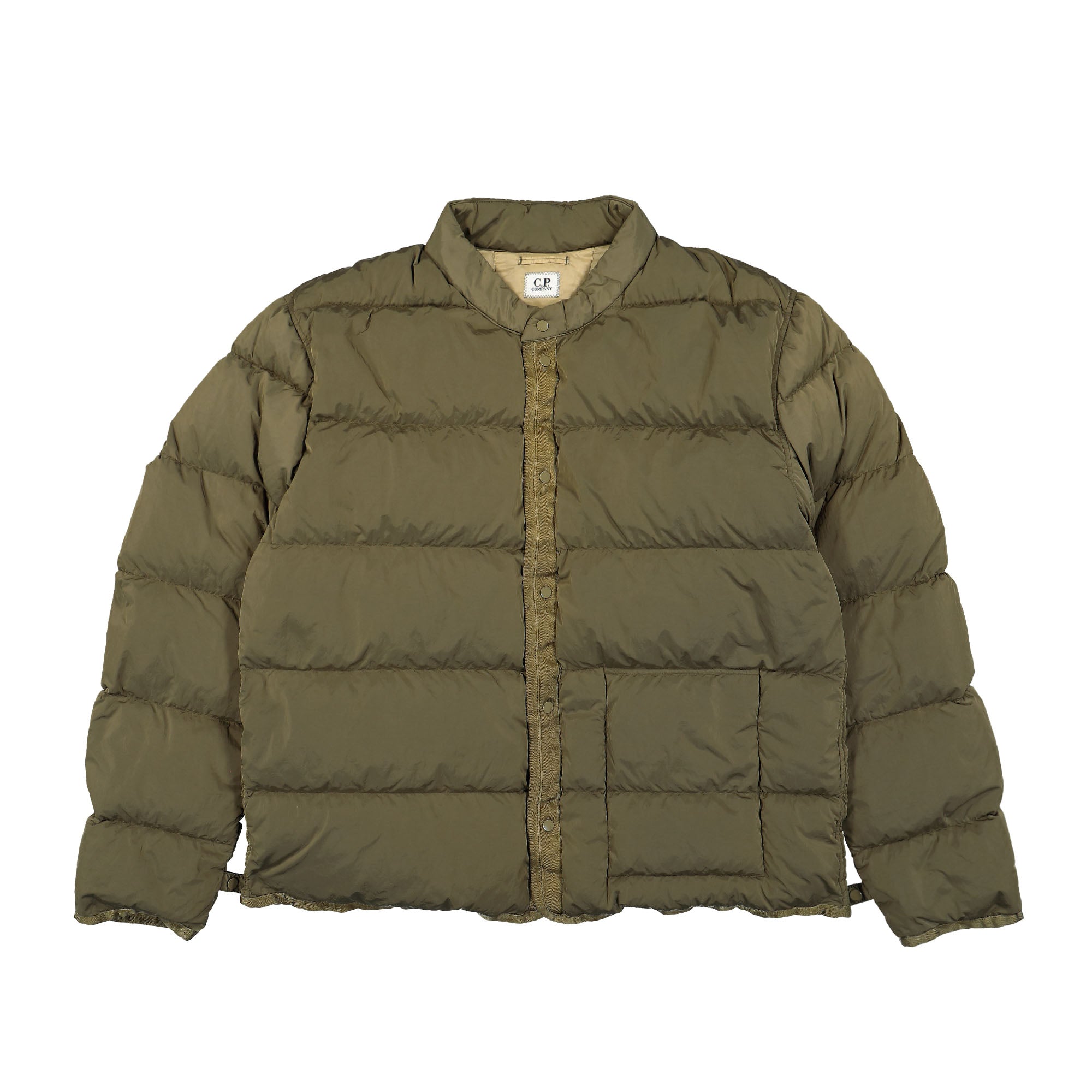 C.P. Company Outerwear Medium Jacket In Micro Kei Walnut Jackets Close-up | Overkill