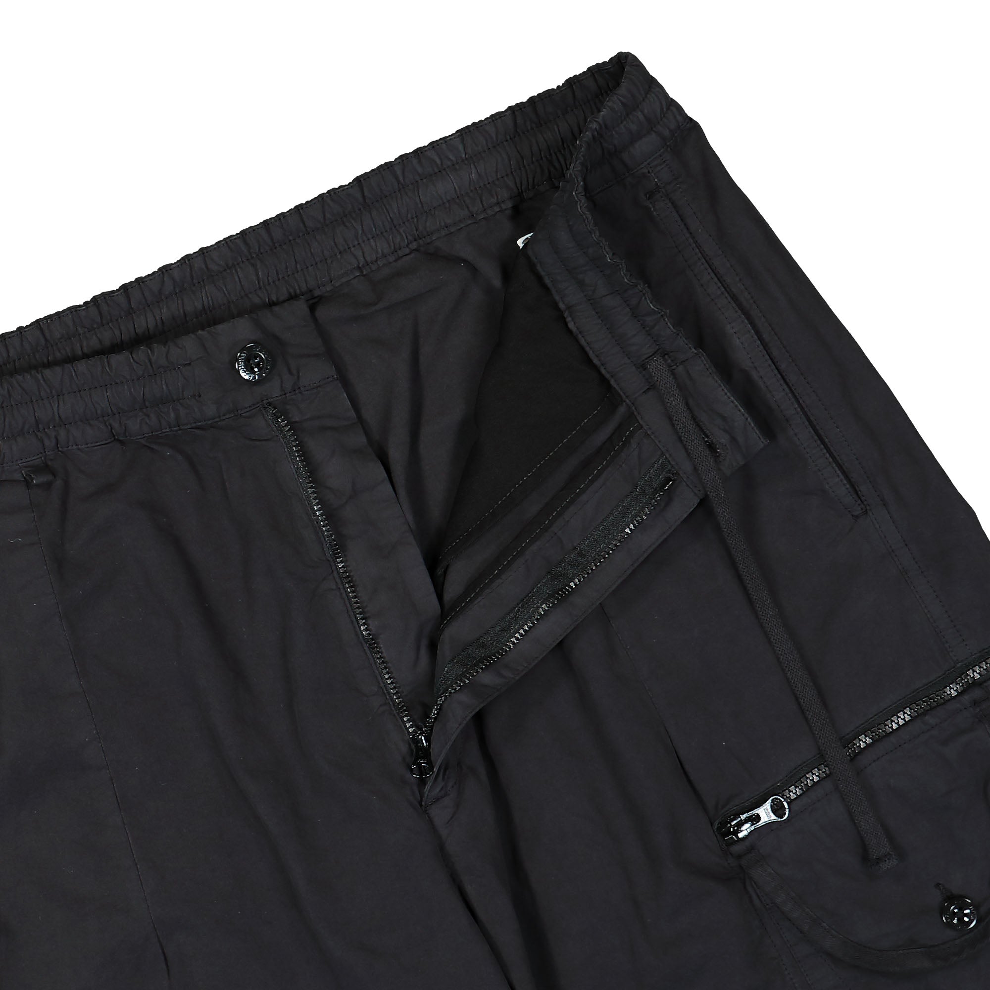 C.P. Company Microreps Boxy Lens Cargo Pants Black Sand Casual Pants Detail view 1 | Overkill