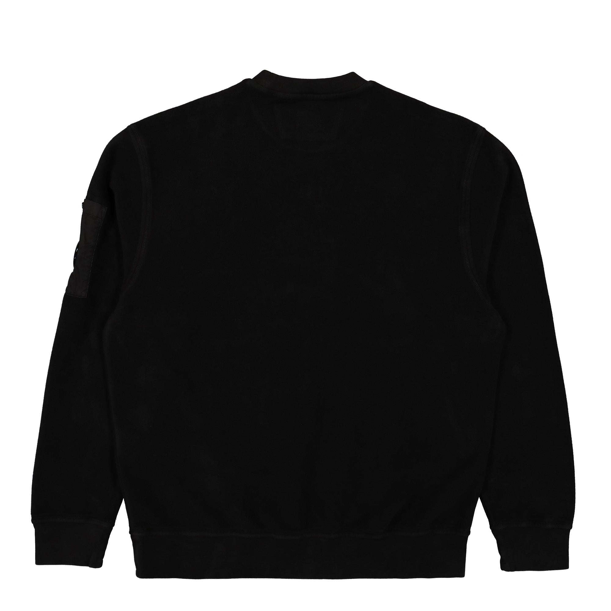 C.P. Company Brushed Emerized Diagonal Fleece Sweatshirt Black Sweatshirts Material | Overkill