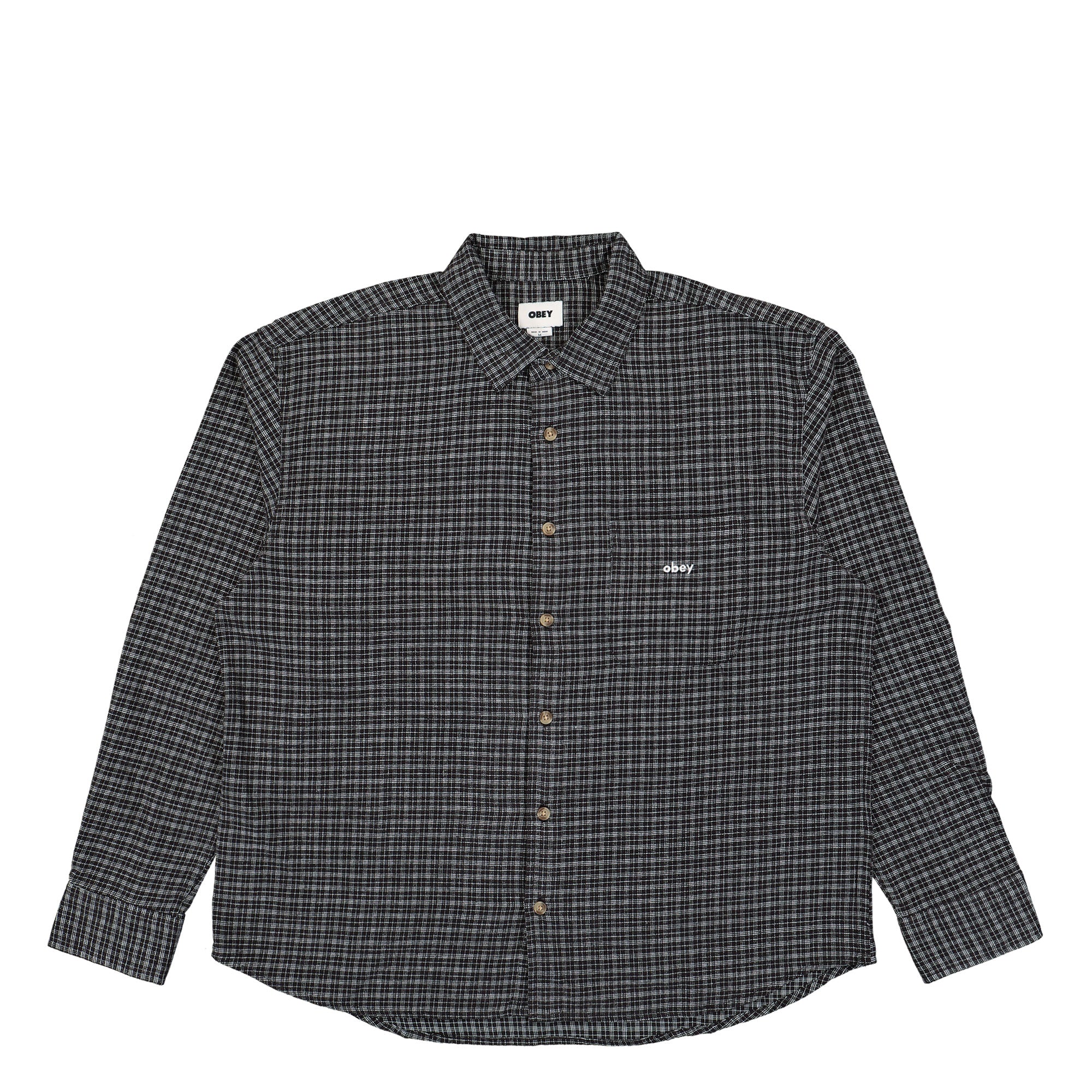 Obey Bigwig Knox Woven Black Multi Shirts 181200388-BKM | Overkill