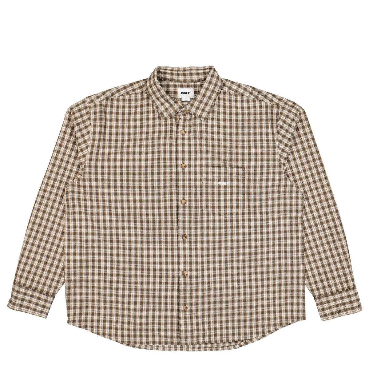 Obey BigWig Axel Shirt Canteen Multi Shirt 181200430-CAN | Overkill