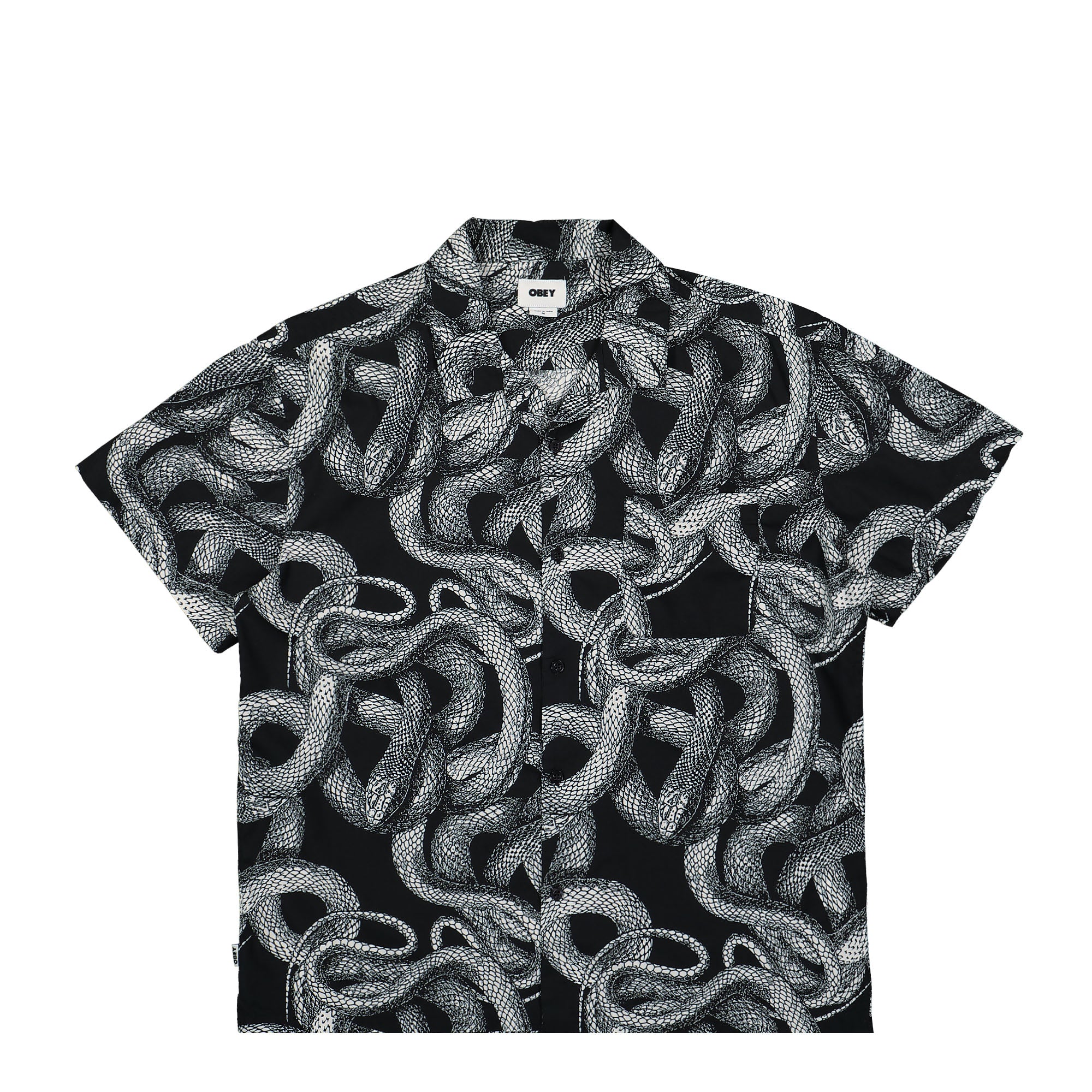 Obey Slither Woven Shirt Black Multi Shirts 181210374 / Black Multi | Overkill