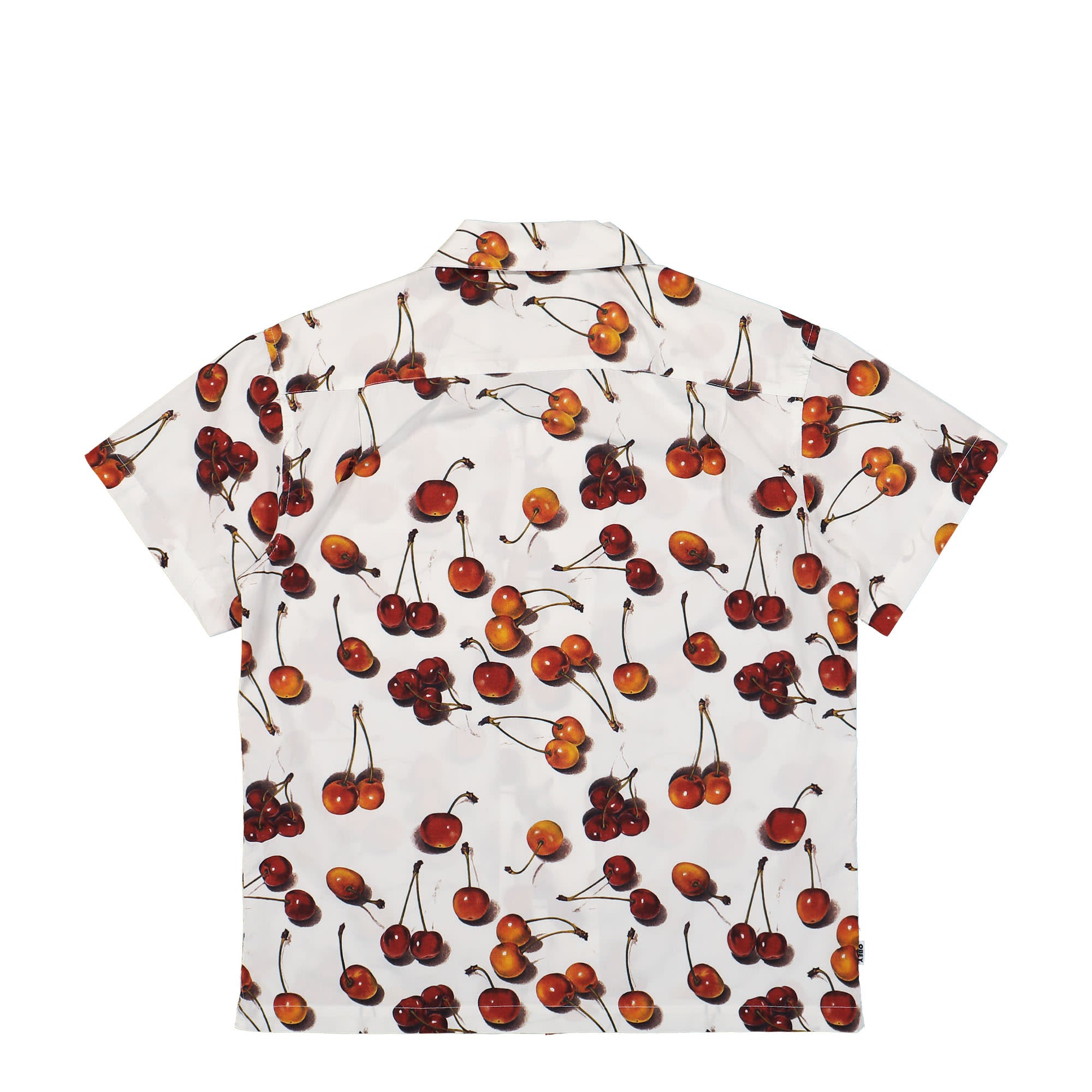 Obey Bombed Woven Shirt White Multi Shirts Material | Overkill