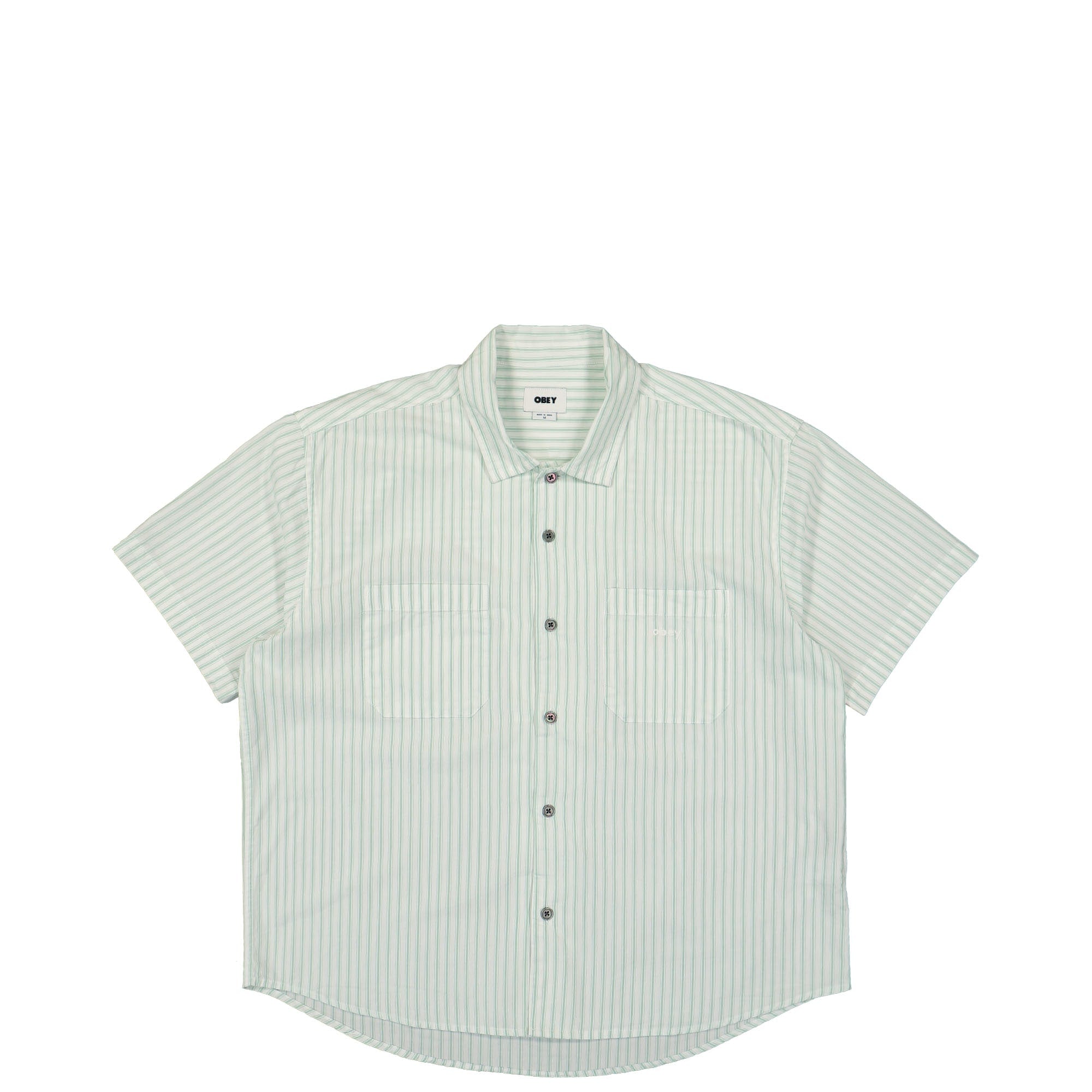 Obey Bigwig Stripe Shirt Surf Spray Multi Shirts 181210413-SUR | Overkill
