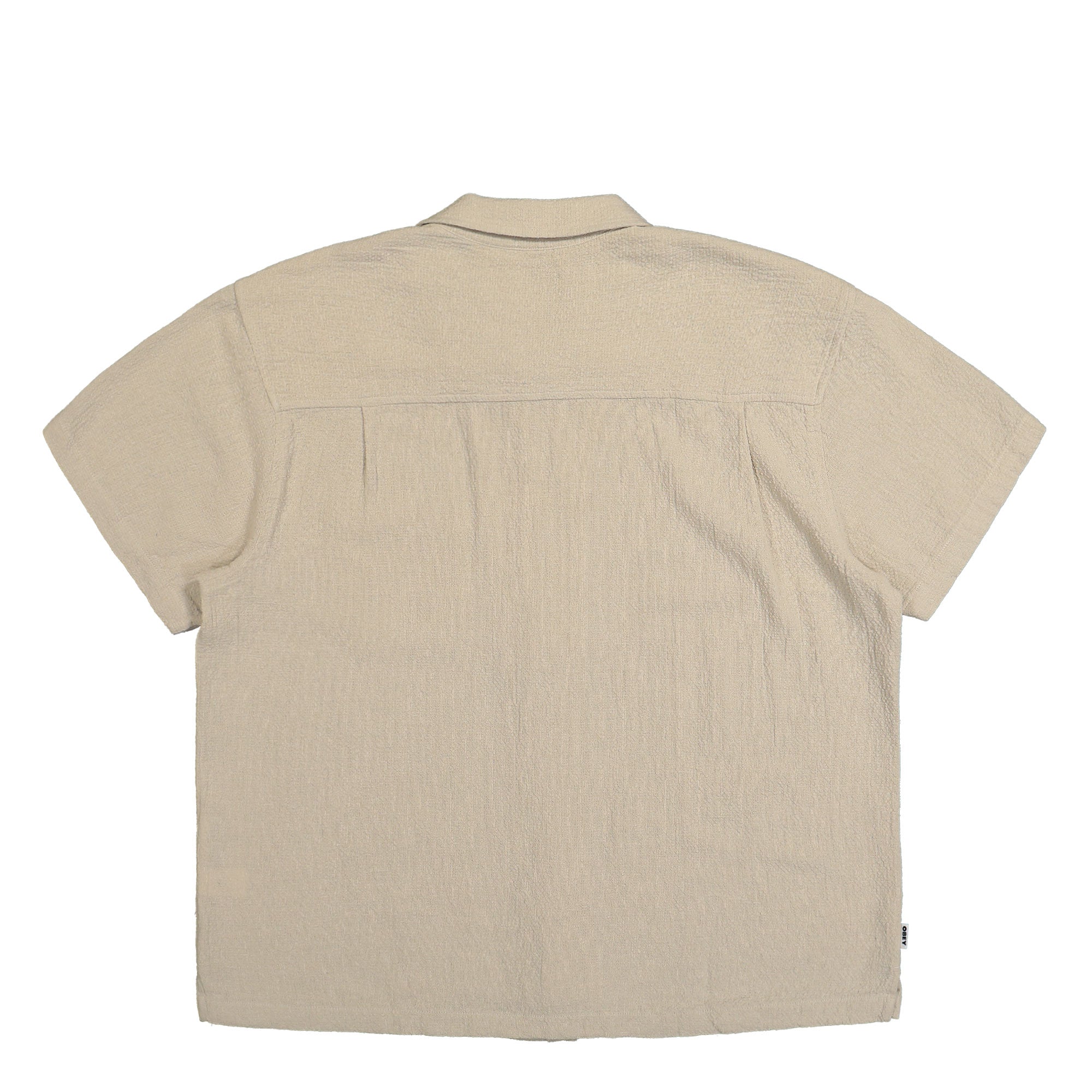 Obey Curtis Woven Shirt Natural Shirts Material | Overkill