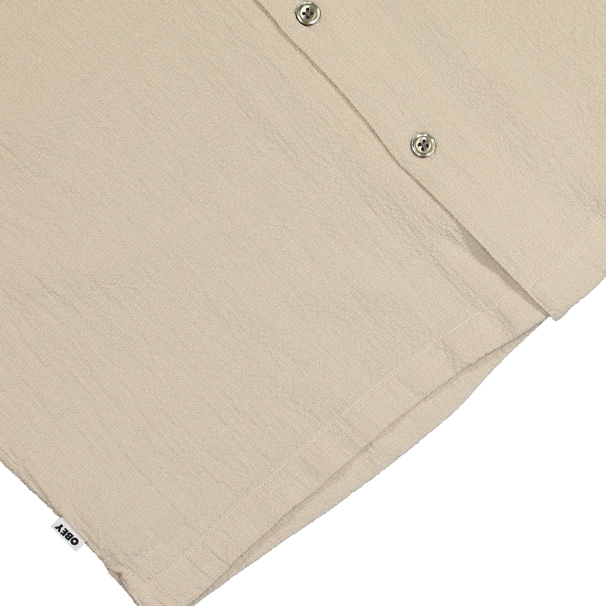 Obey Curtis Woven Shirt Natural Shirts Detail view 3 | Overkill