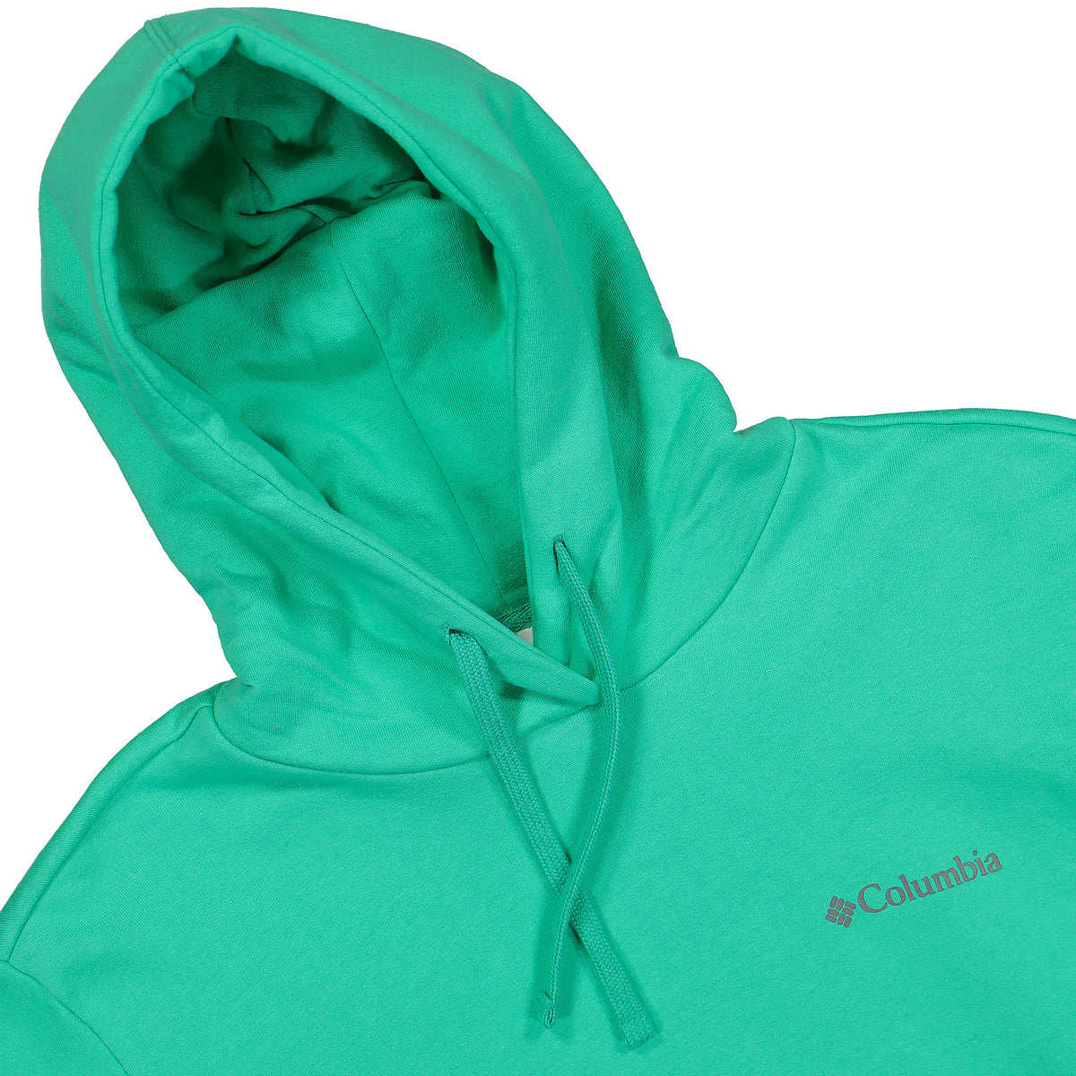Columbia Viewmont II Sleeve Graphic Hoodie Electric Turquoise Hoodies Close-up | Overkill