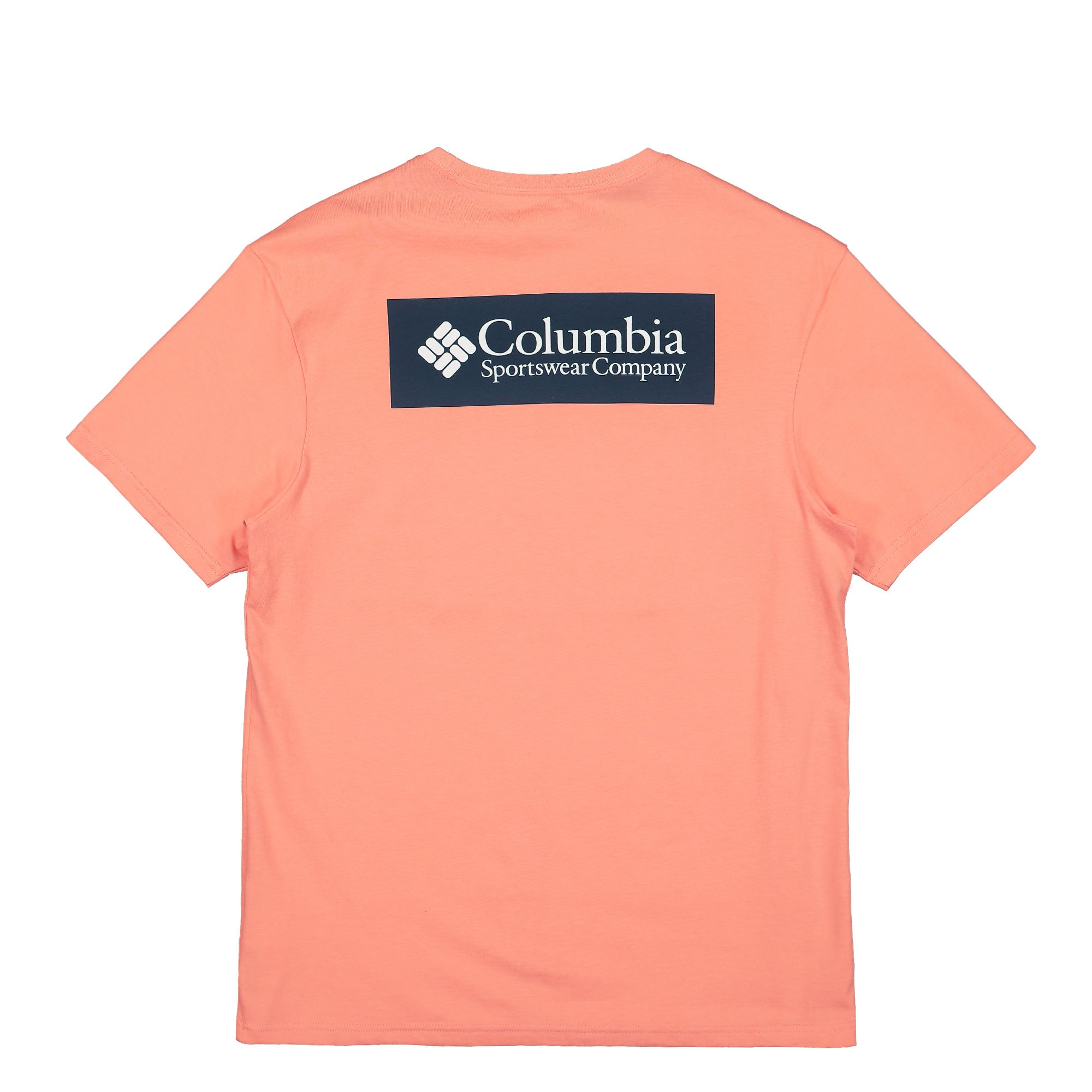 Columbia North Cascades Short Sleeve Tee Bright Geranium T-Shirts Close-up | Overkill