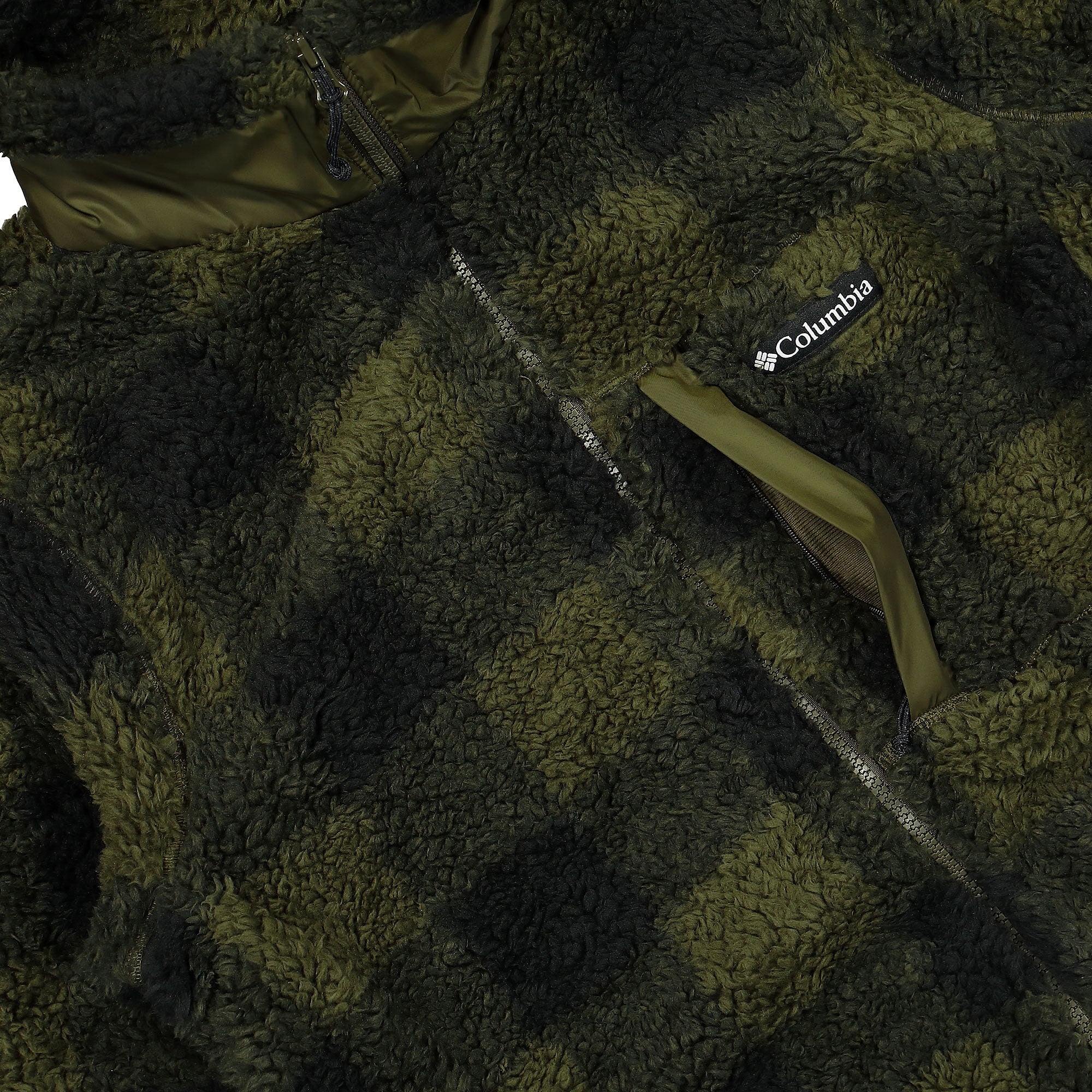 Columbia Winter Pass Print Fleece Full Zip Olive Green Jackets Detailfoto | Overkill