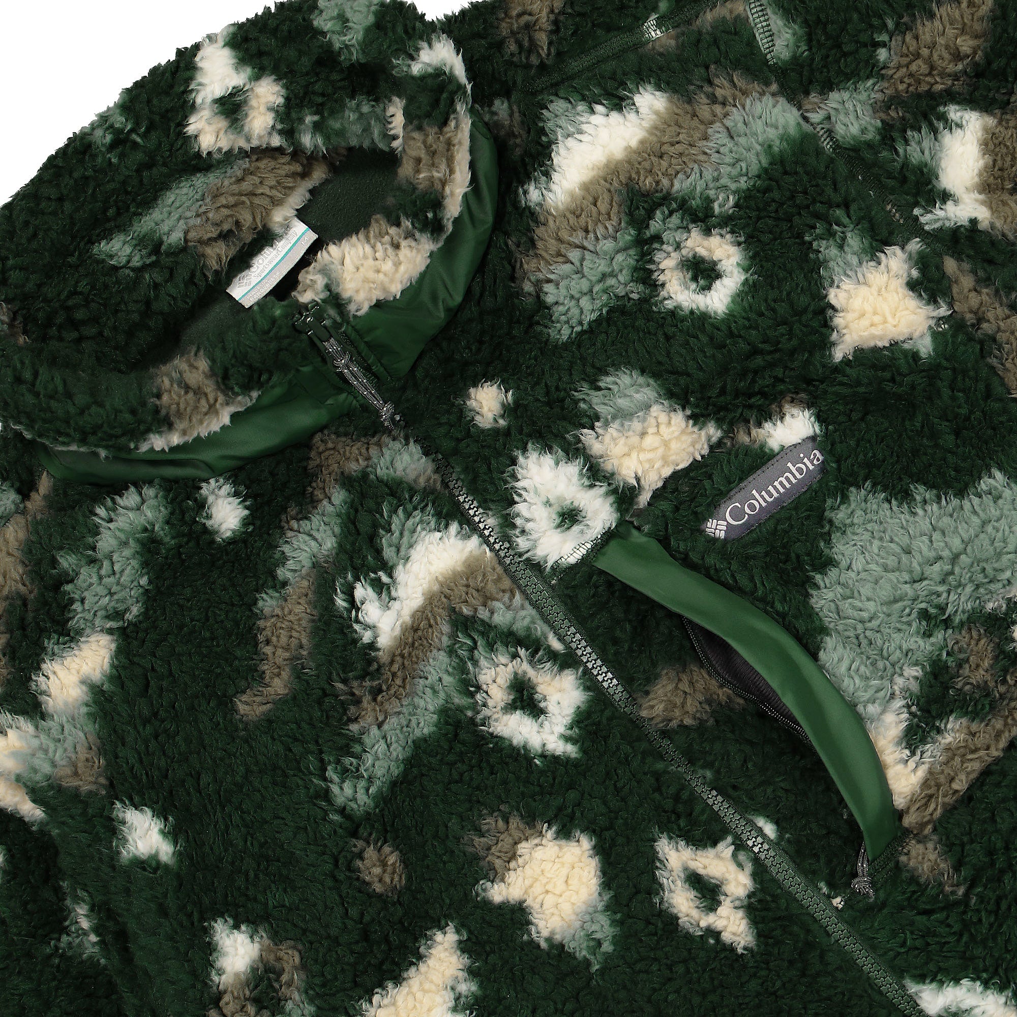 Columbia Winter Pass Print Fleece Full Zip Spruce Rock Jackets Detailfoto | Overkill