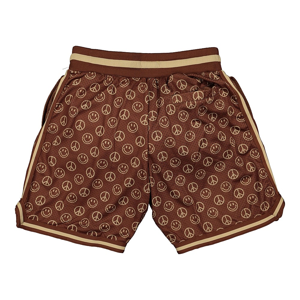 Chinatown Market Smiley Cabana Basketball Short Brown Shorts Material | Overkill