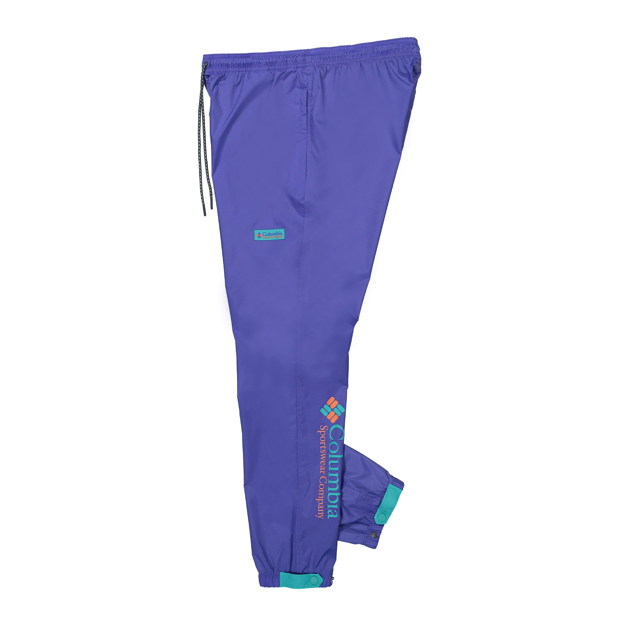 Columbia Riptide Wind Pant Purple Lotus / Bright Aqua / Desert Orange Sweat & Track Pants Close-up | Overkill