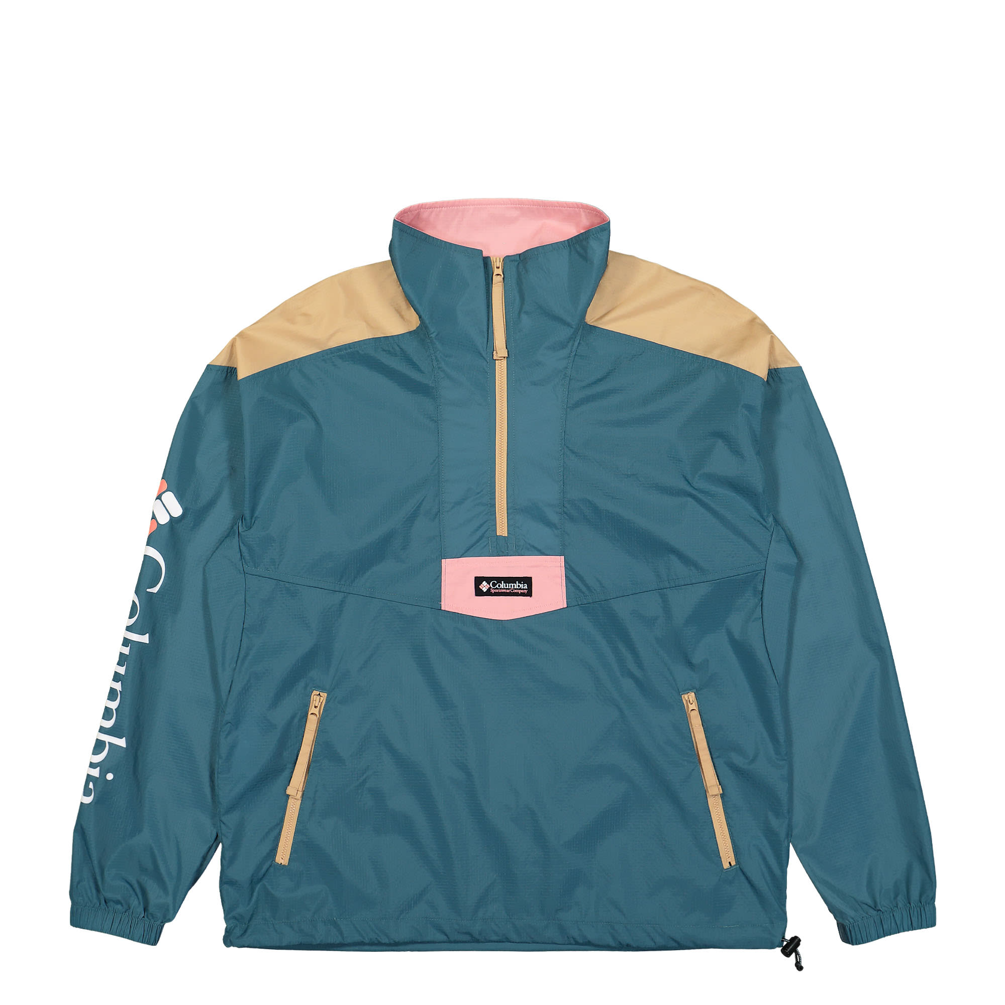 Columbia Riptide Anorak Cloudburst / Canoe / Salmon Rose Windbreaker 1890091336 | Overkill